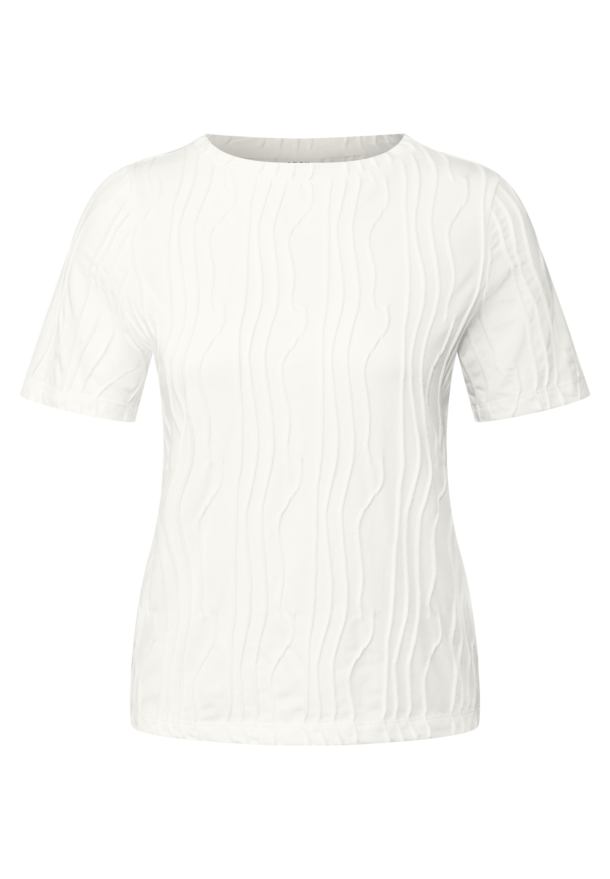 Cecil T-Shirt, aus softem Materialmix