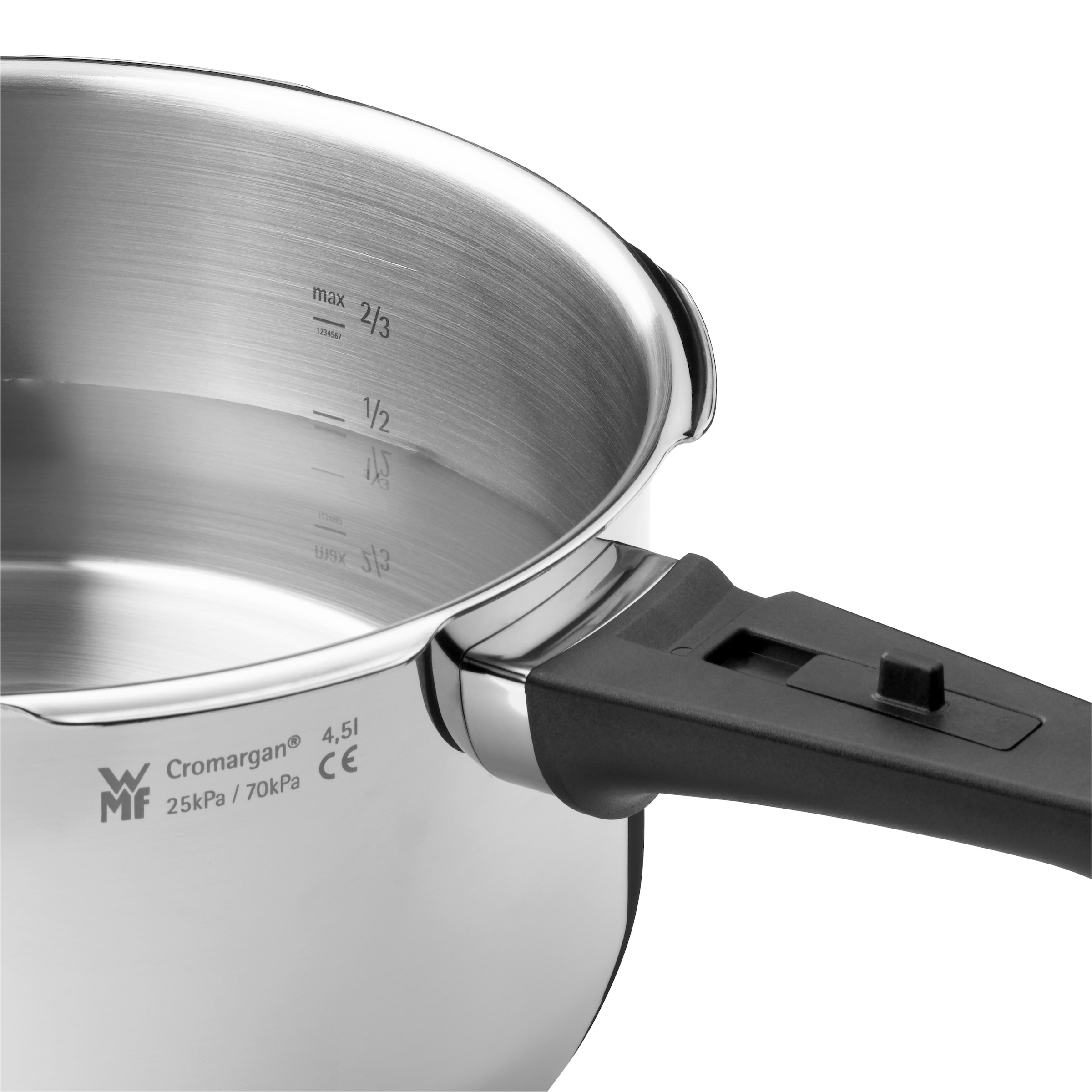 WMF Schnellkochtopf »Perfect Element, Fassungsvermögen 6,5 Liter« 2 tlg. Cromargan® Edelstahl Rostfrei 18/10