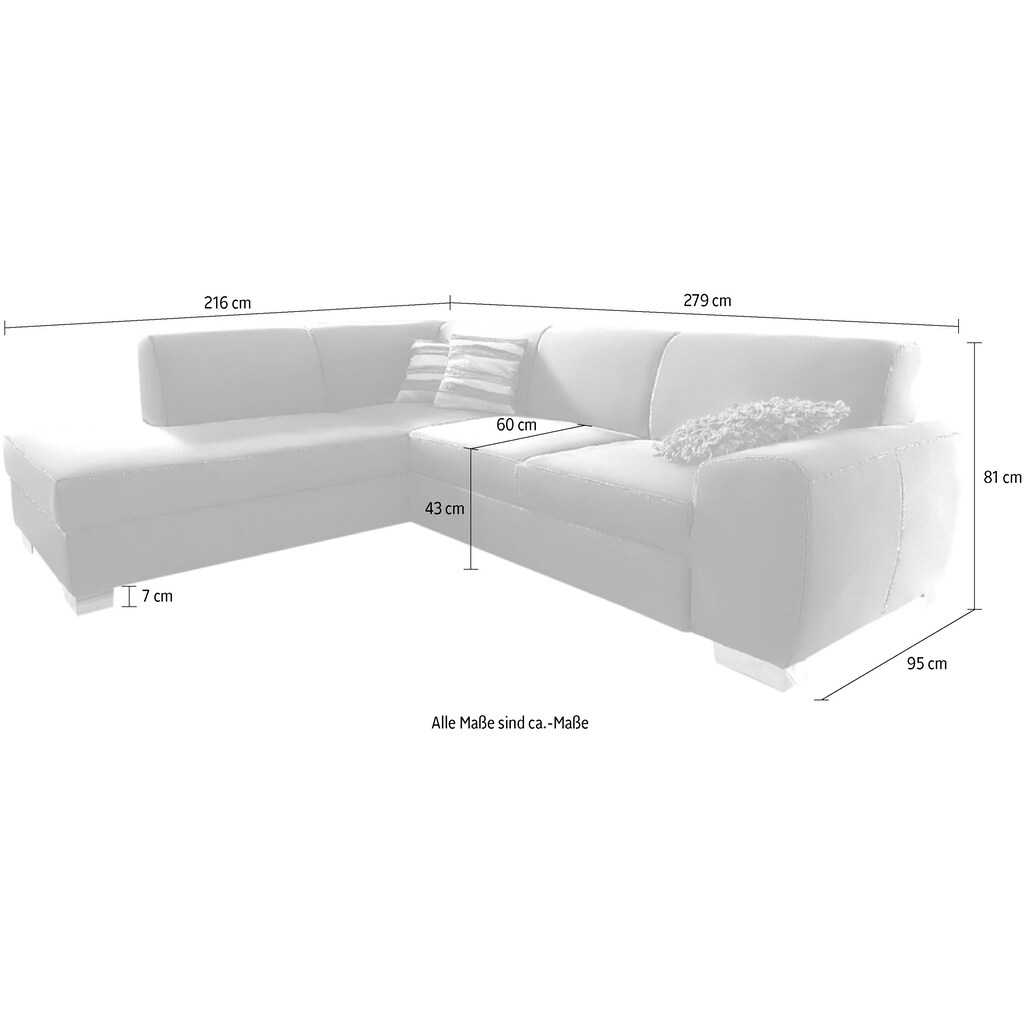 DOMO collection Ecksofa »Ricardo«