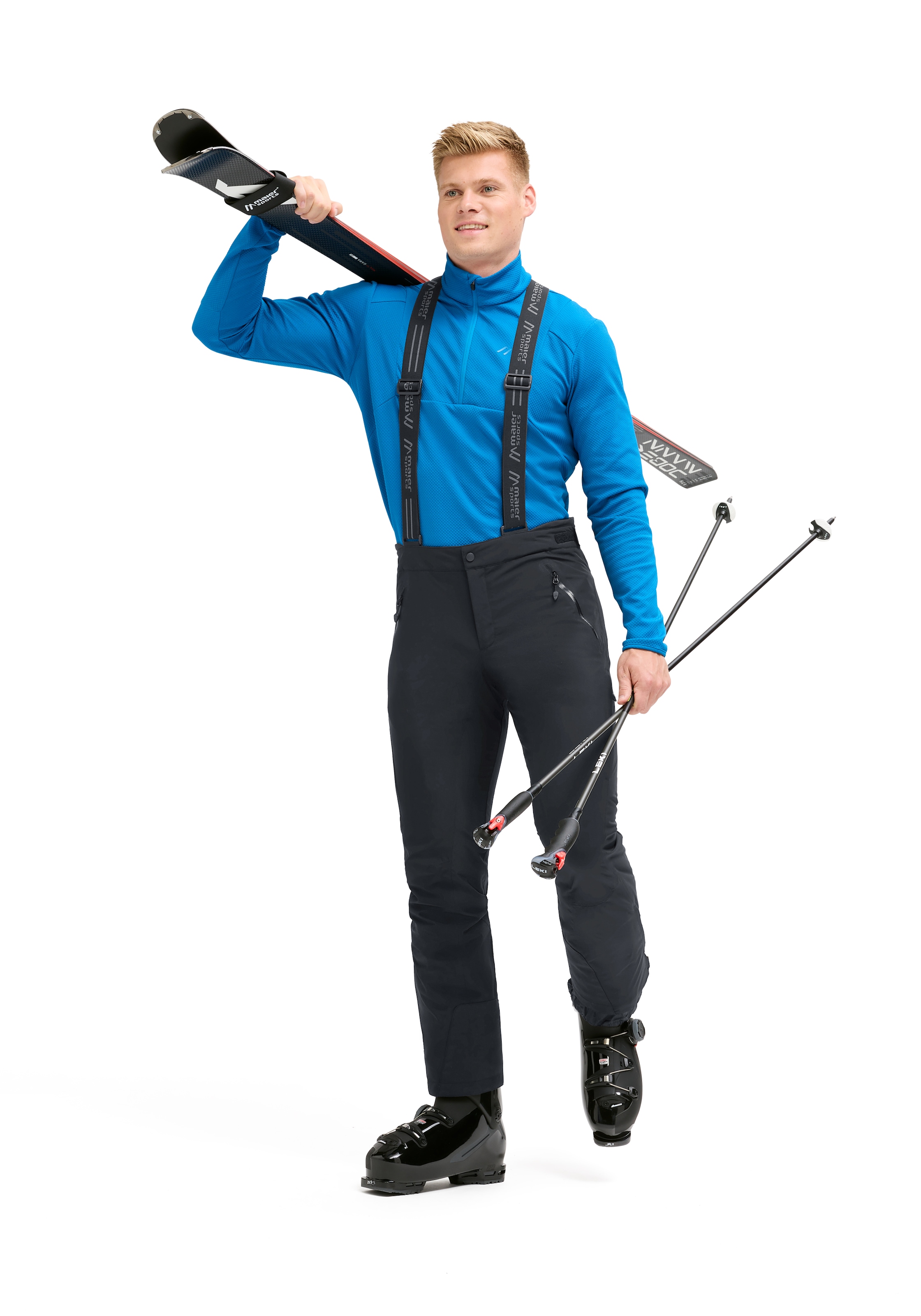 Maier Sports Skihose »Copper slim«  Herren Schneehose mit Hosenträgern, wind/wasserdicht, Slim Fit