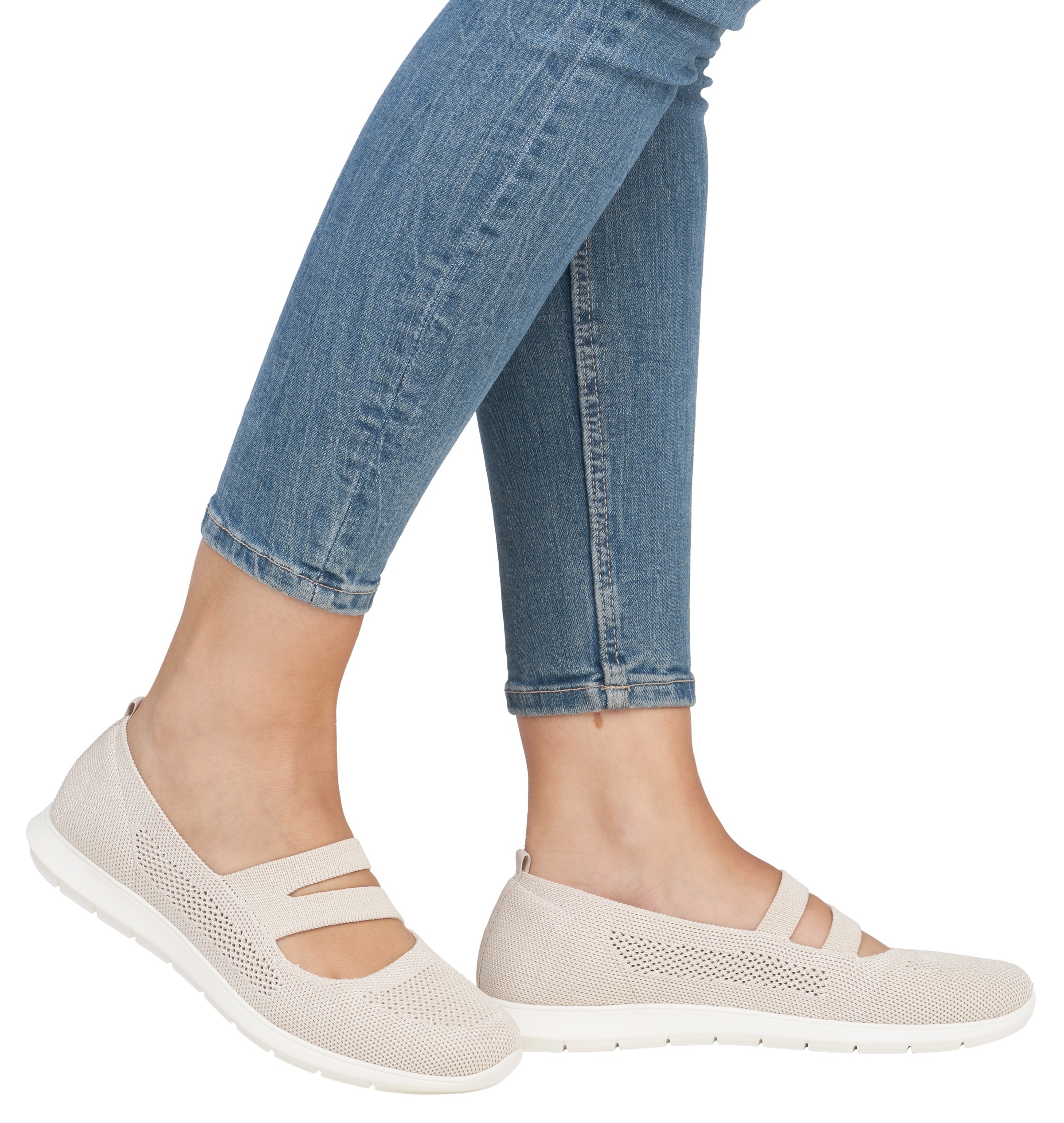 Remonte Riemchenballerina, Halbschuh, Freizeitschuh, Komfortschuh mit herau günstig online kaufen