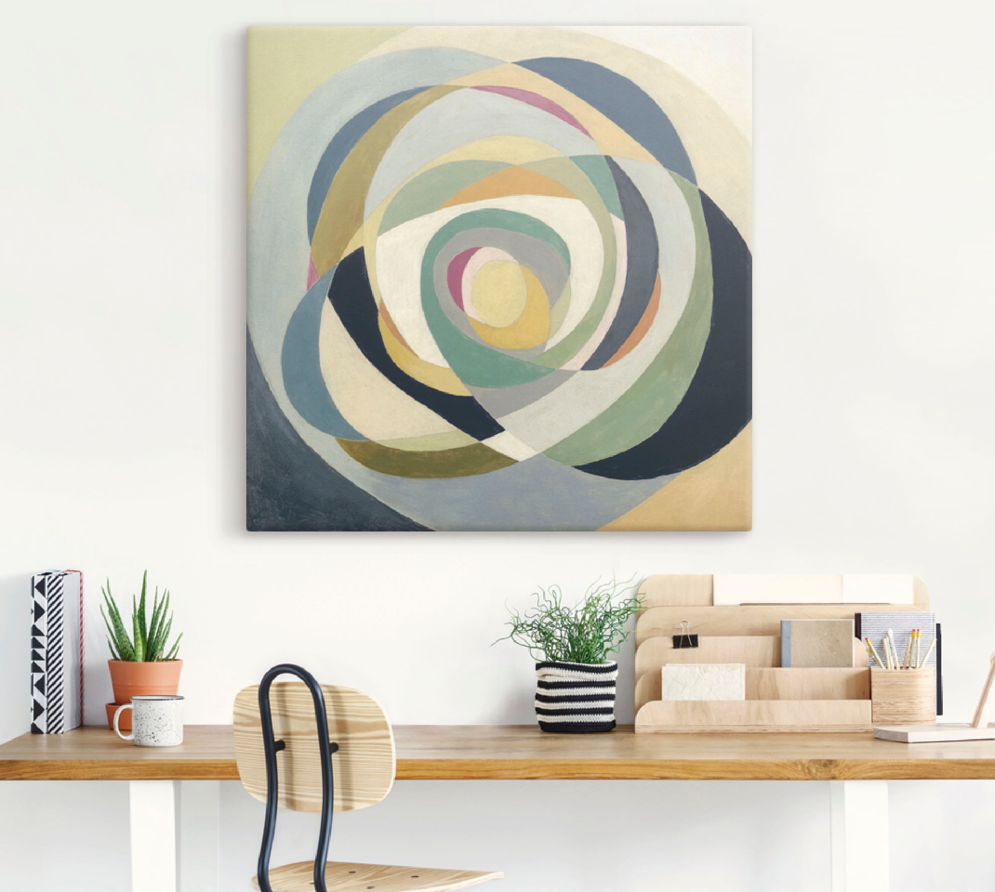 Artland Leinwandbild "Durch das Glas II" Muster 1 Stk. tlg. auf Keilrahmen günstig online kaufen