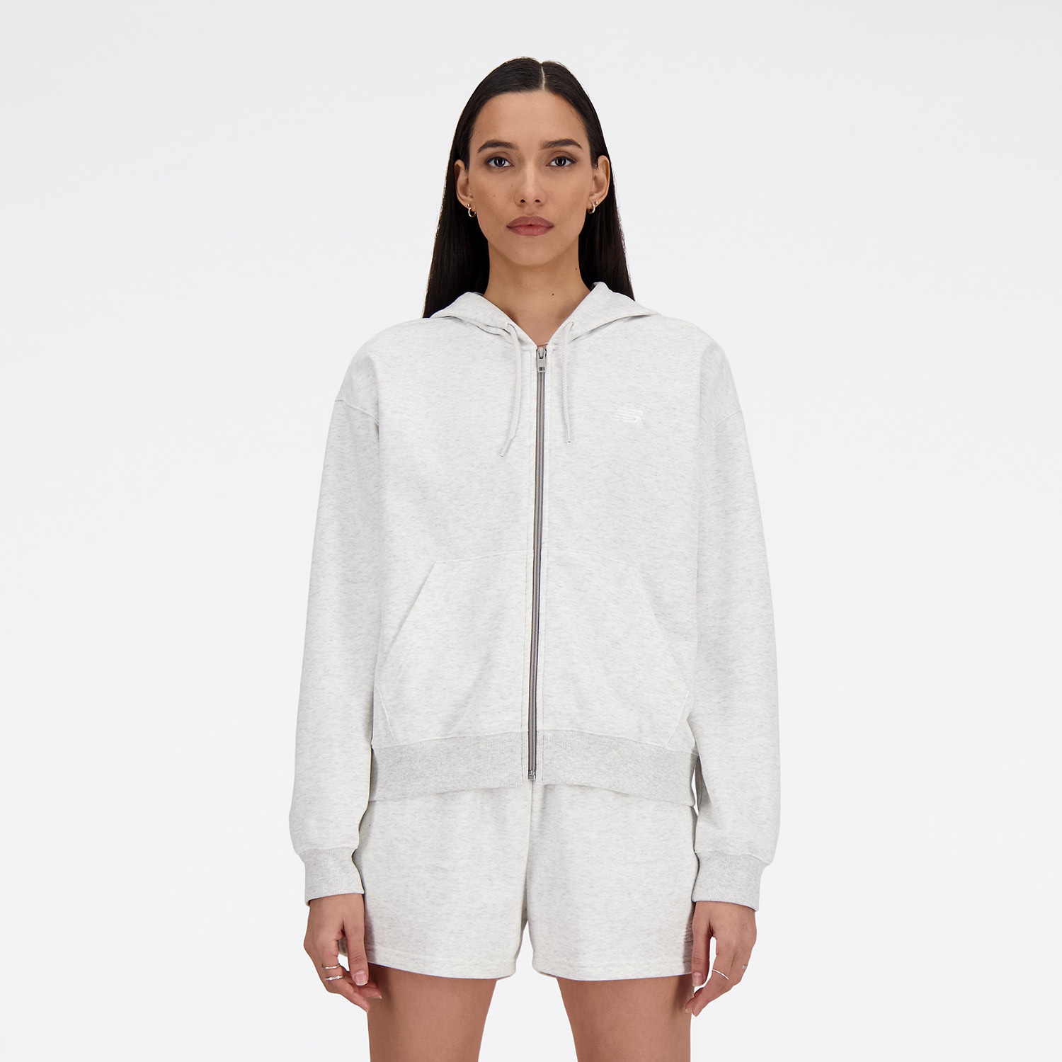 New Balance Sweatjacke "Sport Essentials French Terry Full Zip" mit durchgehendem Reißverschluss, aus Baumwolle und Polyester