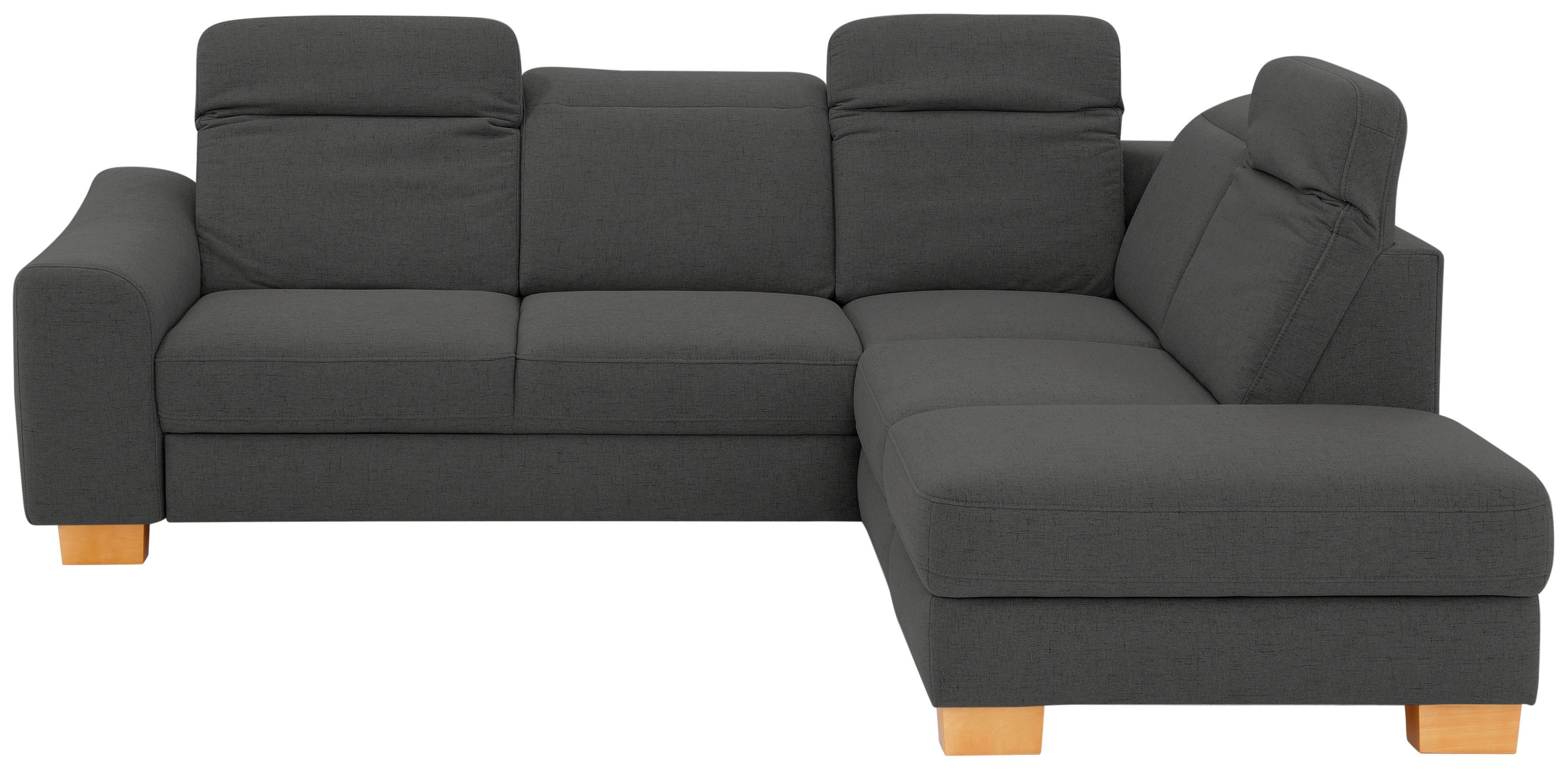 Home affaire Ecksofa "Dundee L-Form" wahlweise mit Kopfteilverstellung und zusätzlich mit Schlaffunktion
