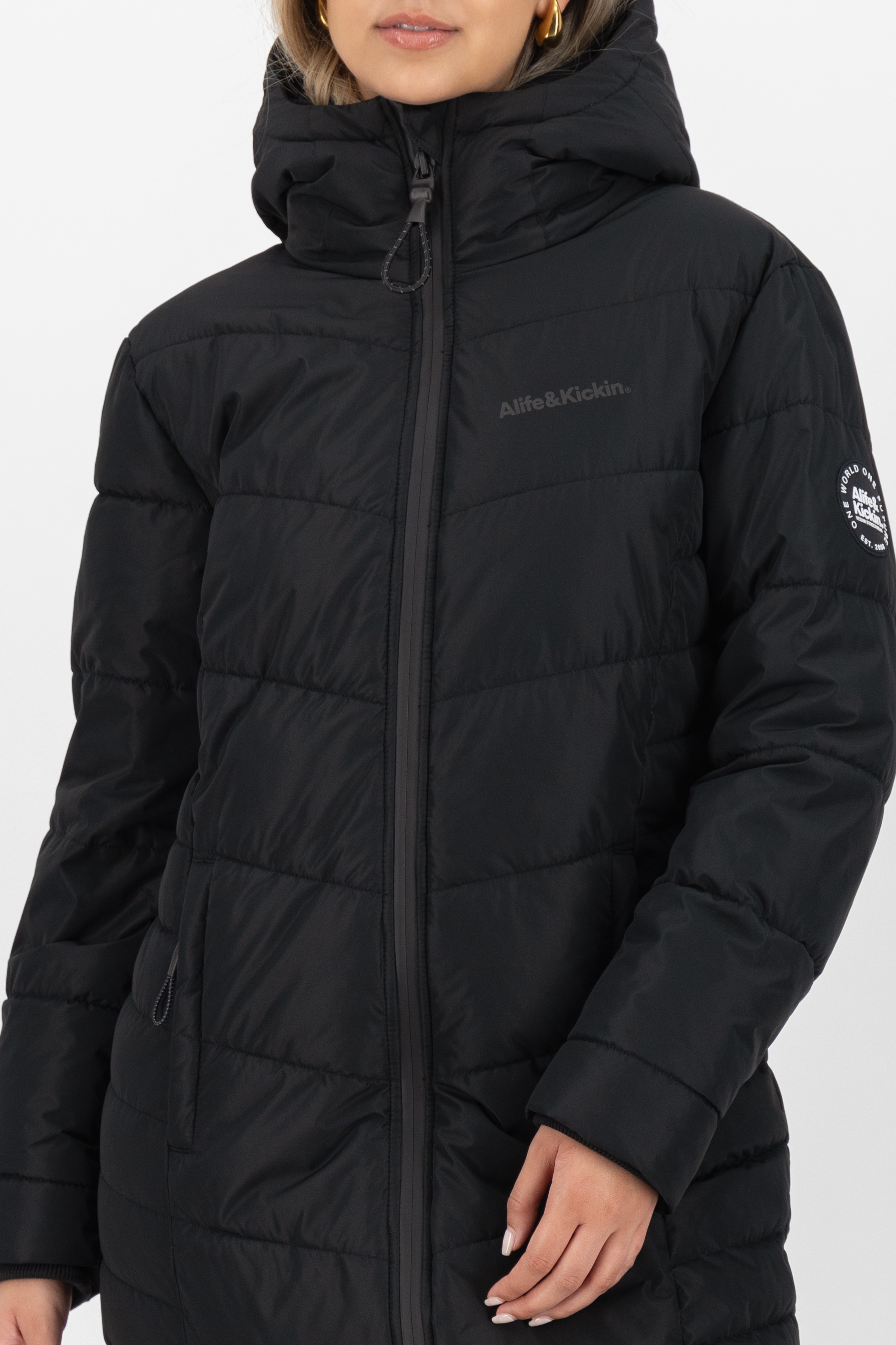 Thumbnail - Alife & Kickin Winterjacke "Damen VedaAK A Parka", Leichter gefütterter Mantel mit weichem Teddyfell Innenfutter