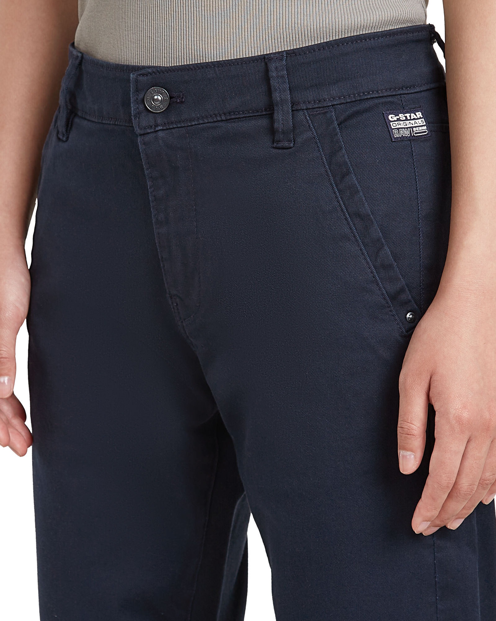 G-star pour femme. D25257-C105-C742 Kate Boyfriend Chino Trousers navy (25/32), Casuel, Le coton biologique, Durable, Marine 3