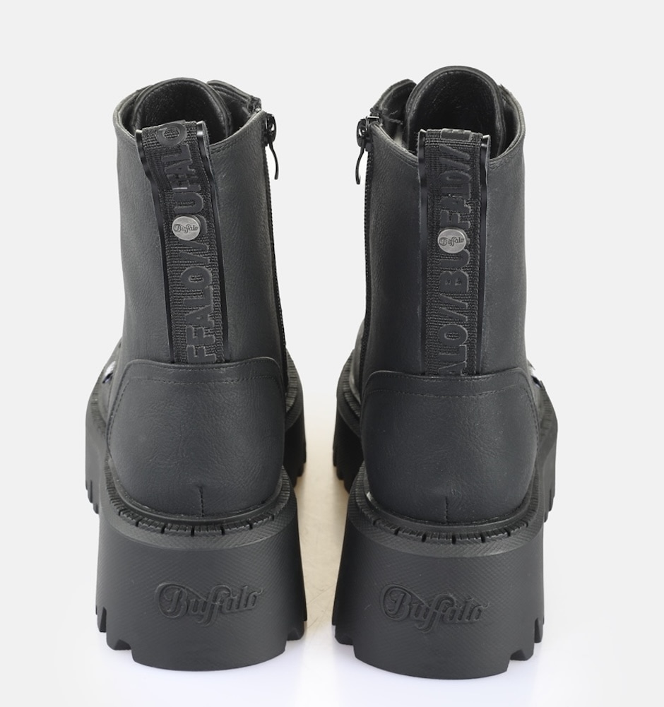 Buffalo Schnürboots »Aspen Lace Up Warm«, Plateauboots, Bikerboots mit Schnürung und Reißverschluss