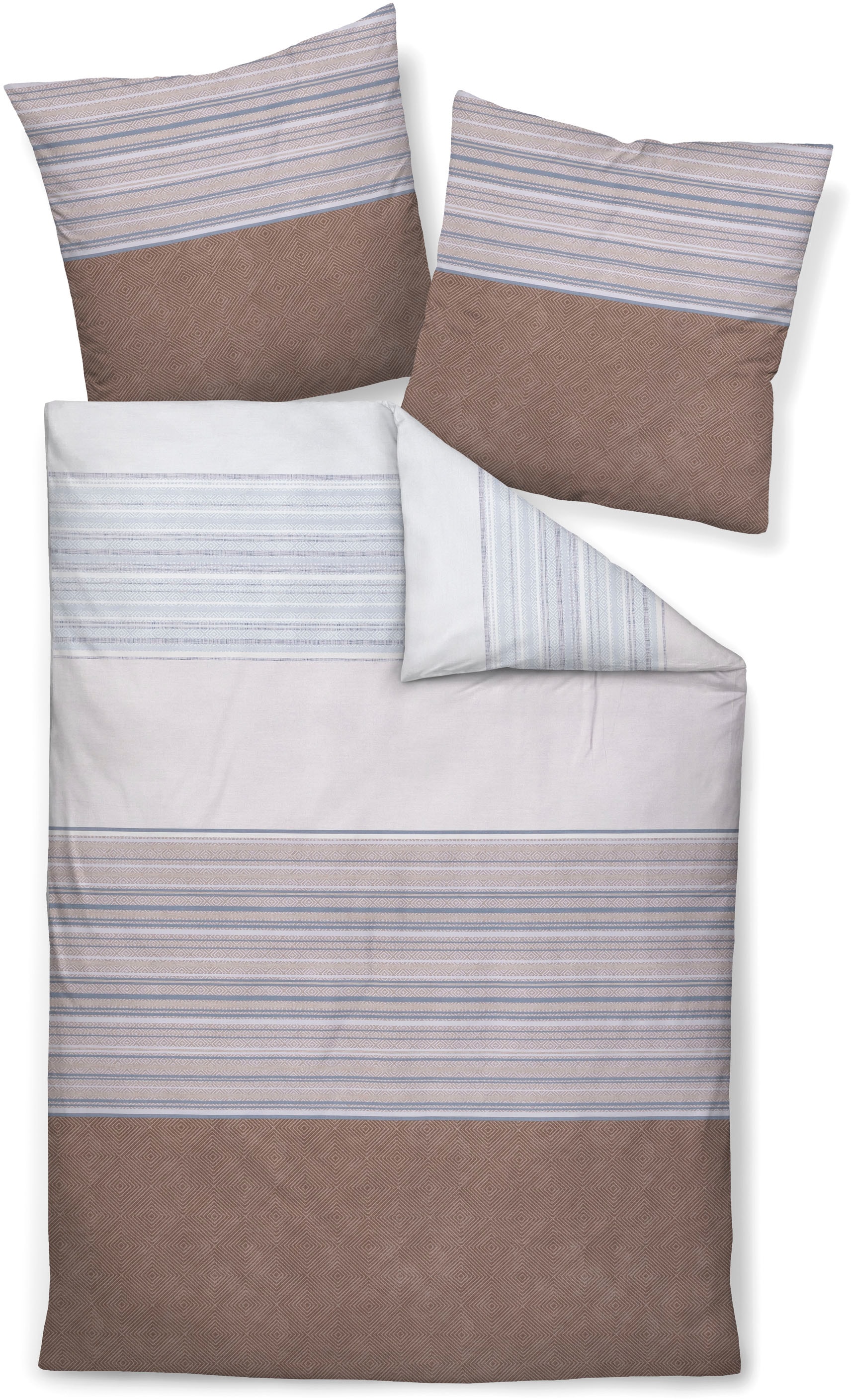 Janine Bettwäsche »Mako-Satin98124 07«, mit Reissverschluss