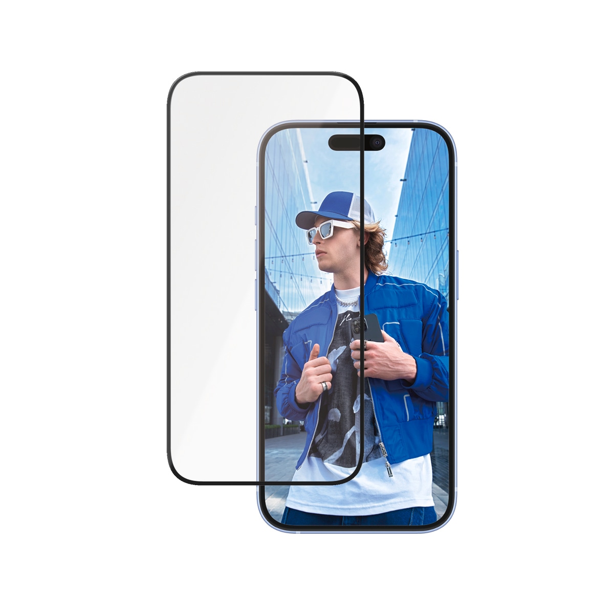 PanzerGlass Displayschutzglas »Ceramic Screen Protection«, für Apple iPhone 16-Apple iPhone 15, Displayschutzfolie, Schutzfolie, Bildschirmschutz, kratz- & stoßfest
