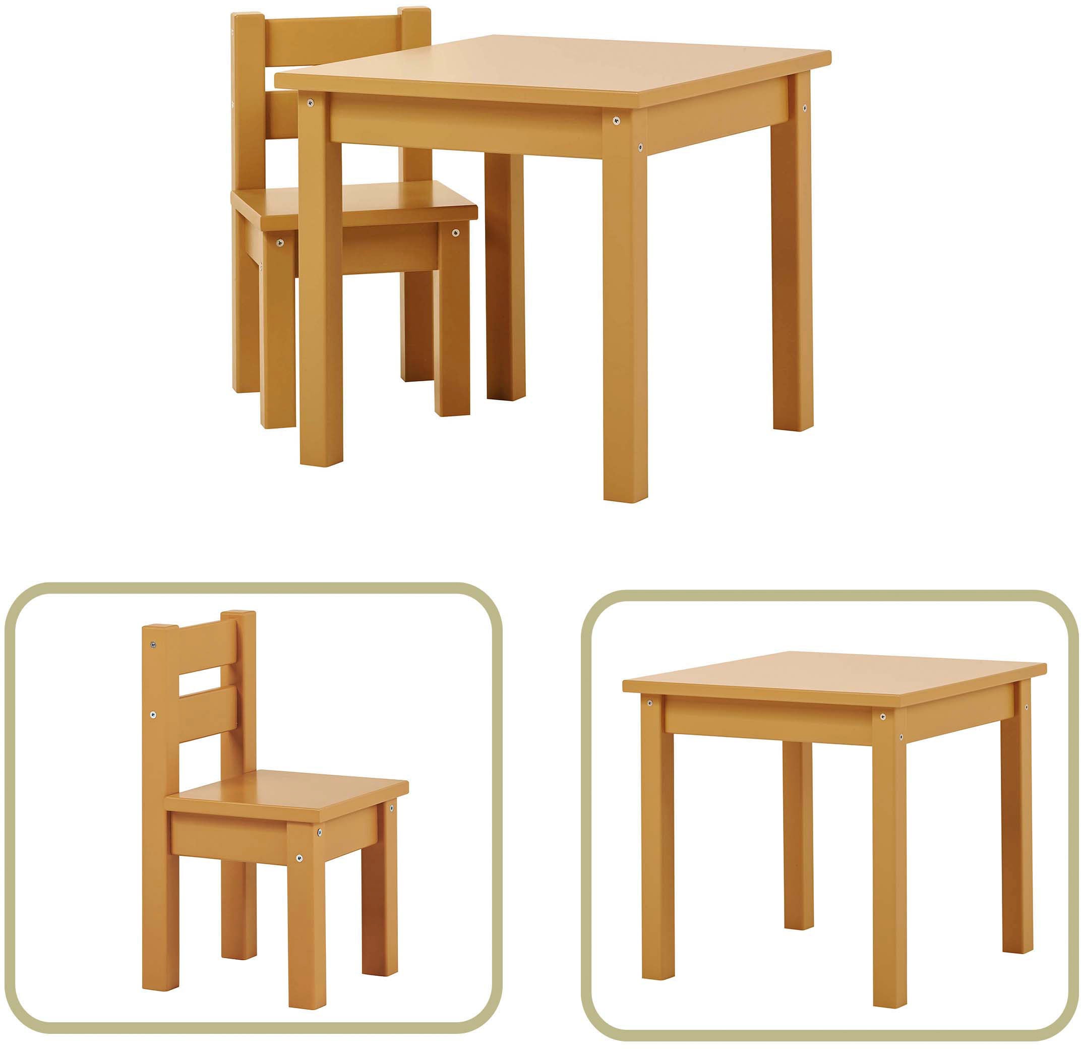 Hoppekids Kindersitzgruppe "MADS Kindersitzgruppe" Set, 1 Tisch, 1 Stuhl, 2 günstig online kaufen