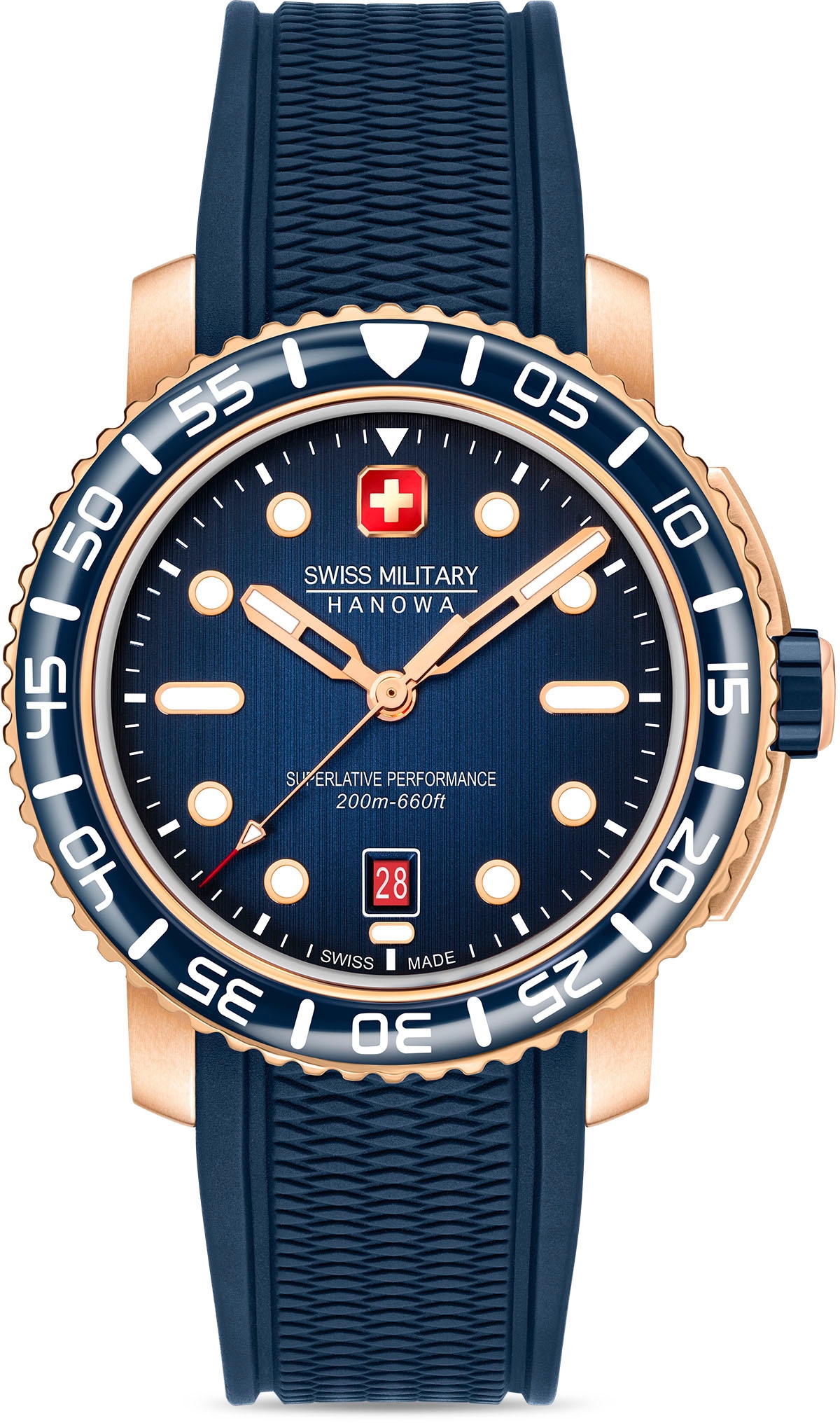 Quarzuhr »BLACK MARLIN, SMWGN0001720«, Armbanduhr, Herrenuhr, Schweizer Uhr, Swiss...