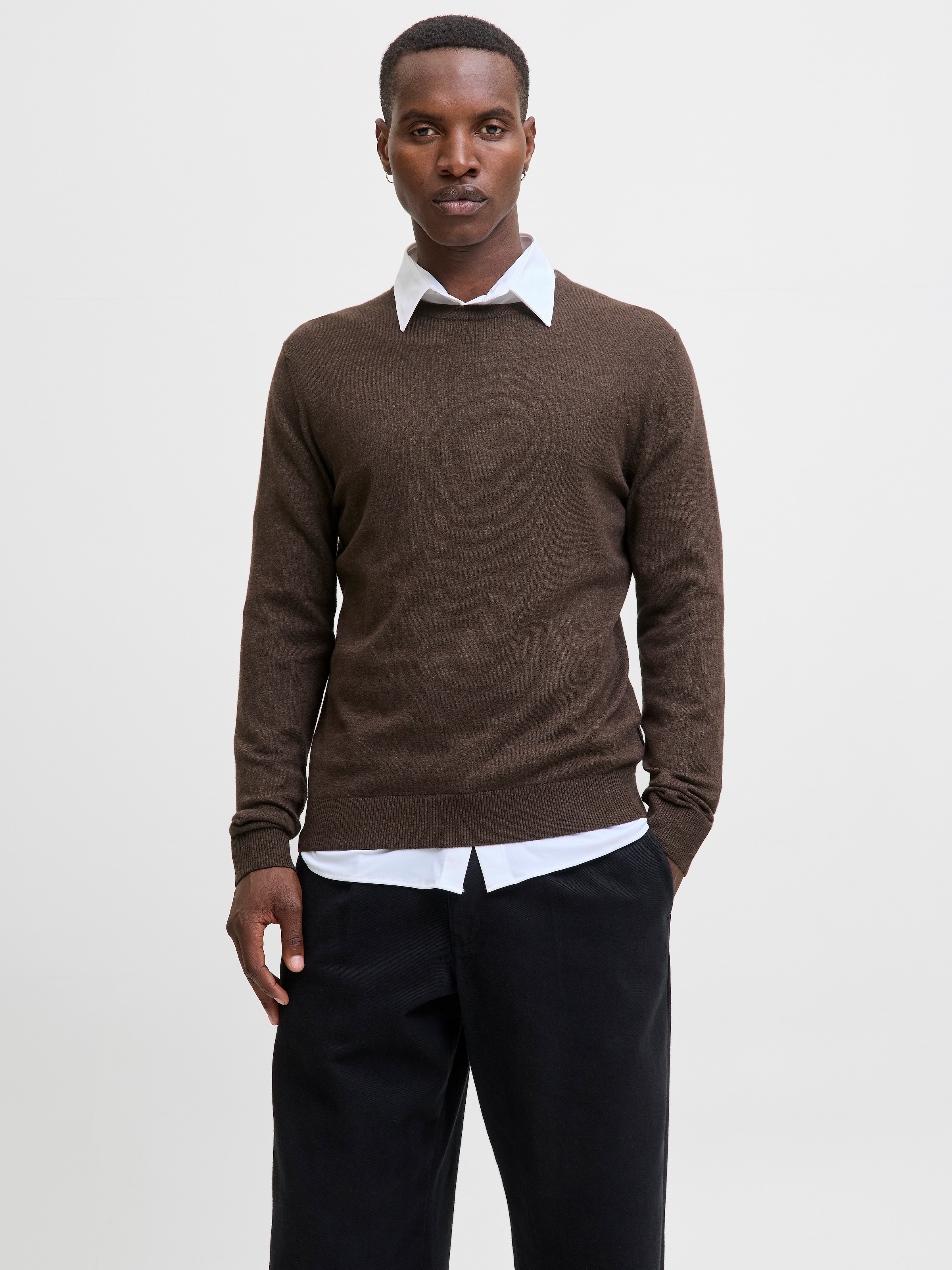 Jack & Jones Strickpullover "JJEEMIL KNIT CREW NECK NOOS", mit Rundhalsauss günstig online kaufen