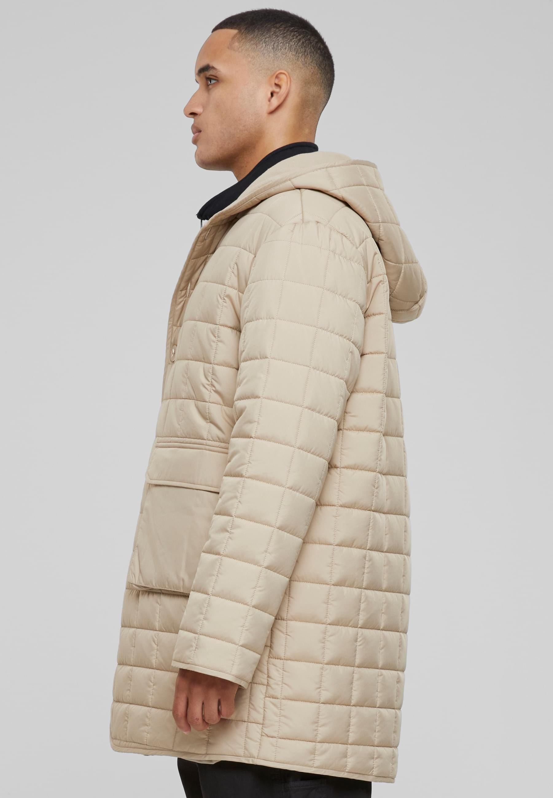 URBAN CLASSICS Winterjacke »Urban Classics Herren Polar Fleece Lined Parka«, (1 St.), mit Kapuze