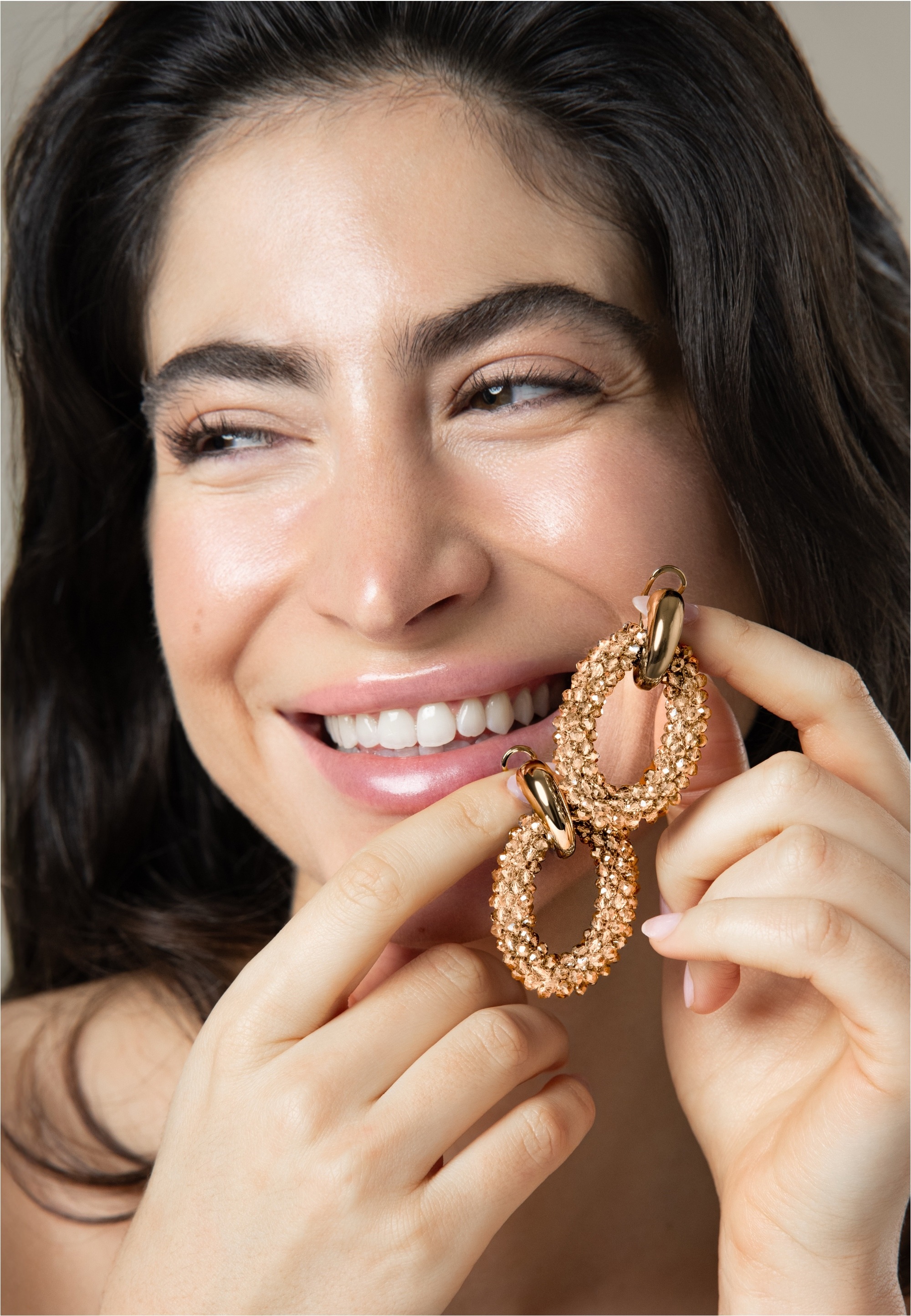 FILIPPA FIRENZE Paar Ohrstecker »Cocktail @ Ciprian« mit funkelnden Kristallen