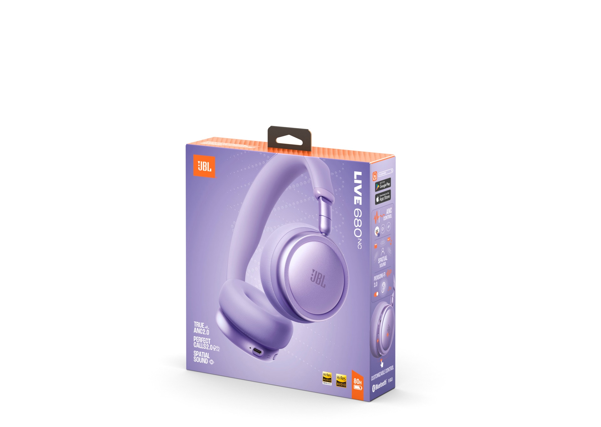 JBL On-Ear-Kopfhörer »LIVE 680NC« A2DP Bluetooth Active Noise Cancelling (ANC) | Freisprechfunktion | Wireless-Audio-Streaming Kabelloser On-Ear-Kopfhörer mit Noise-Cancelling