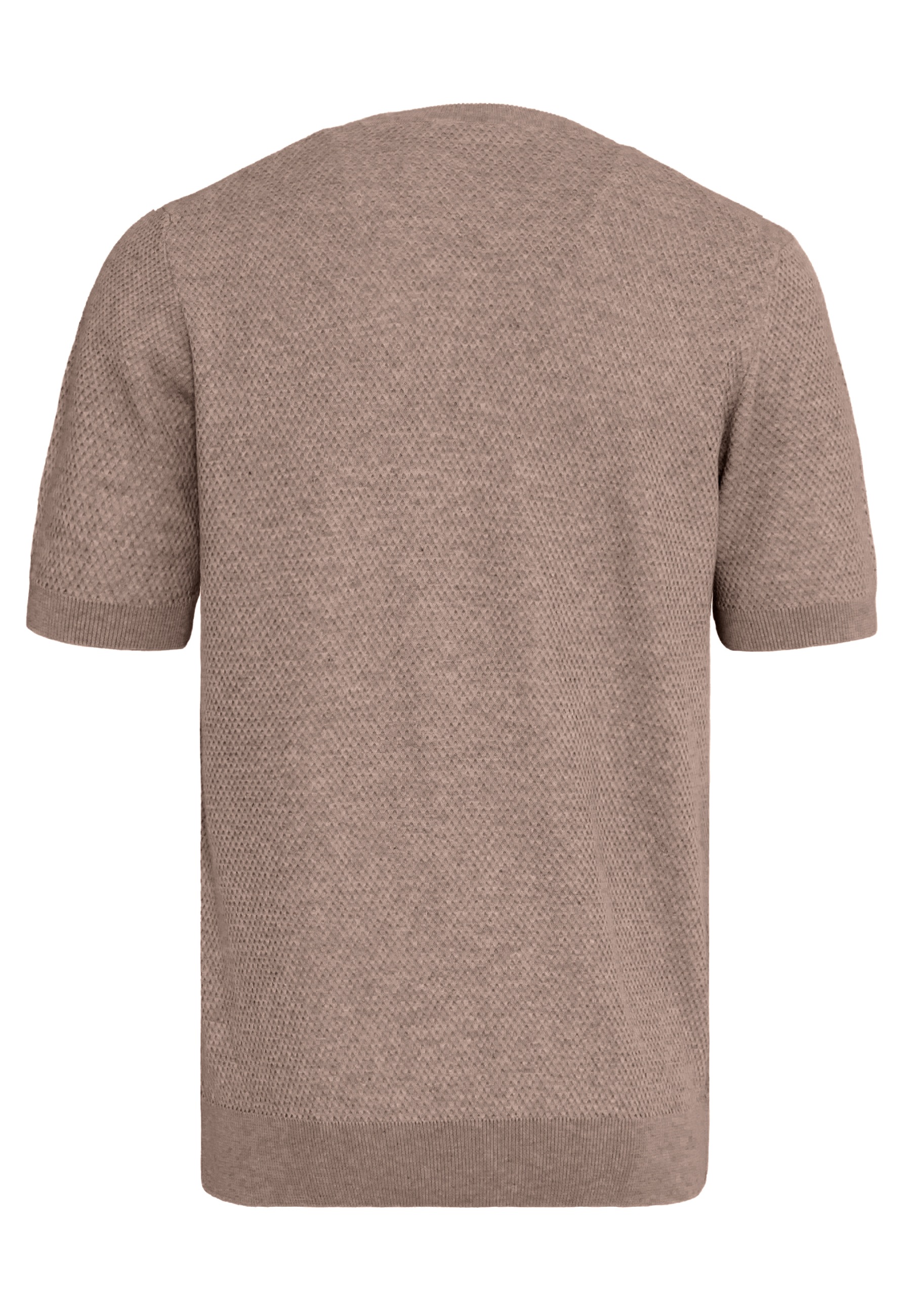 Felix Hardy T-Shirt »Basic-Strick-T-Shirt mit Rundhalsausschnitt und Knöpfen«