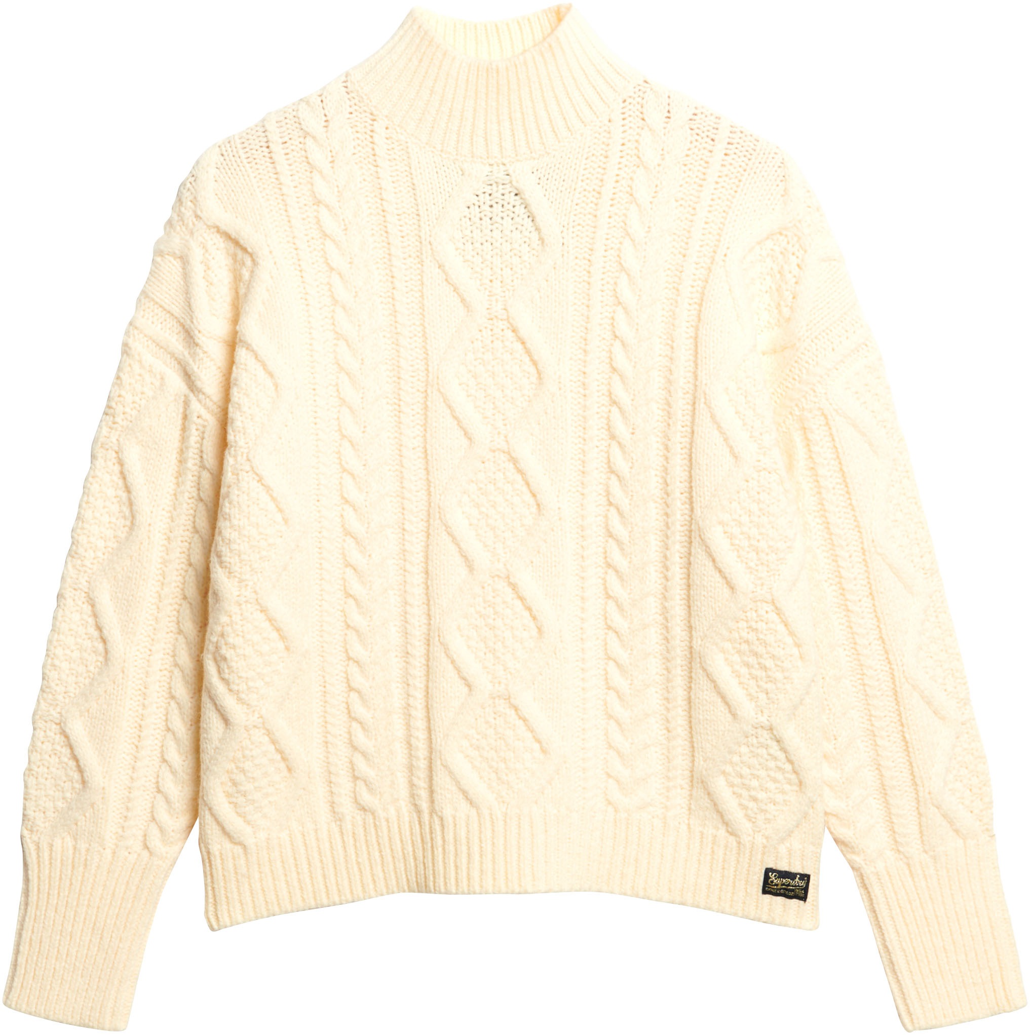 Superdry Strickpullover »CABLE HIGH NECK JUMPER«