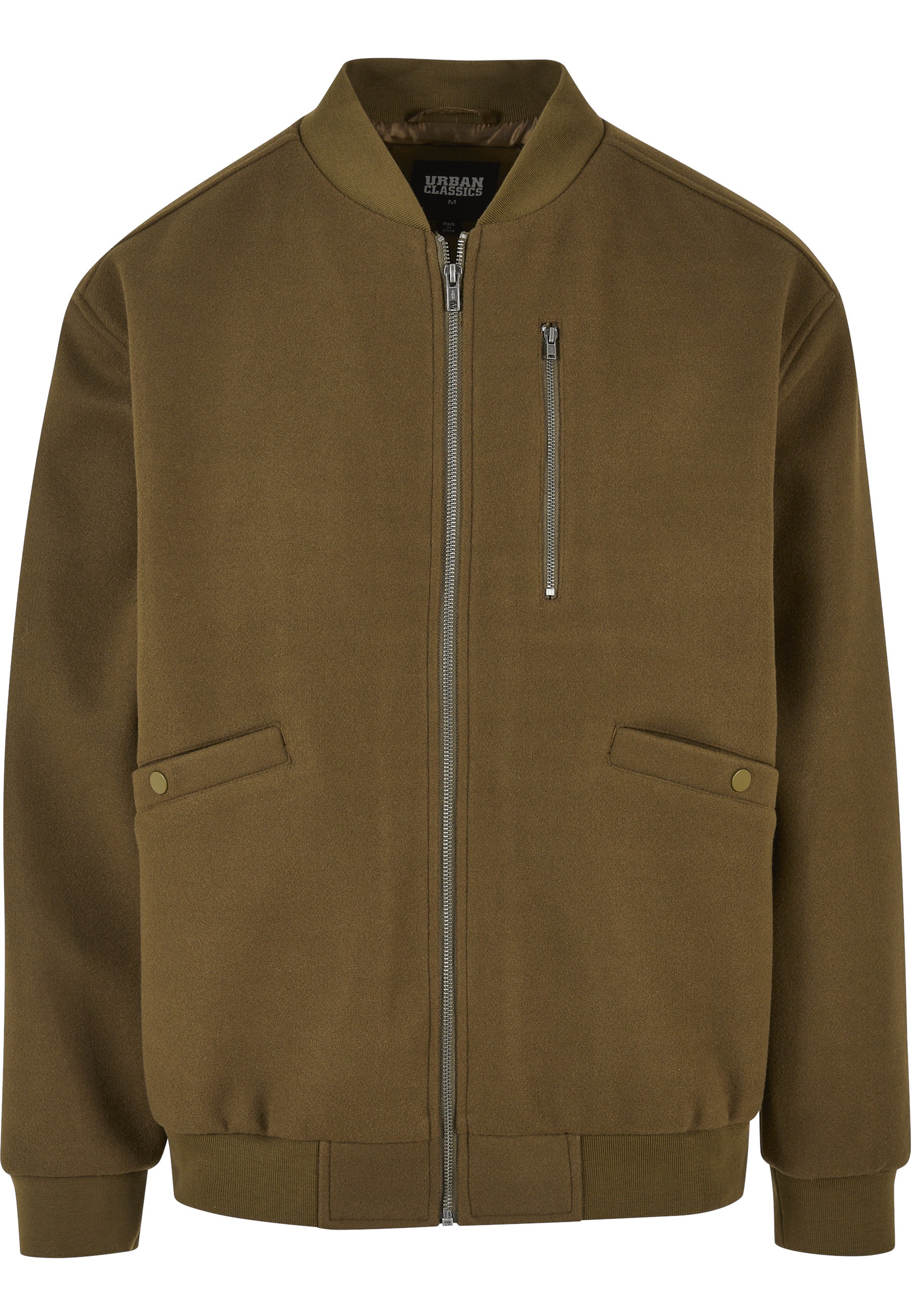 URBAN CLASSICS Bomberjacke »Urban Classics Herren Bomber Blouson« 1 Stk. tlg. ohne Kapuze