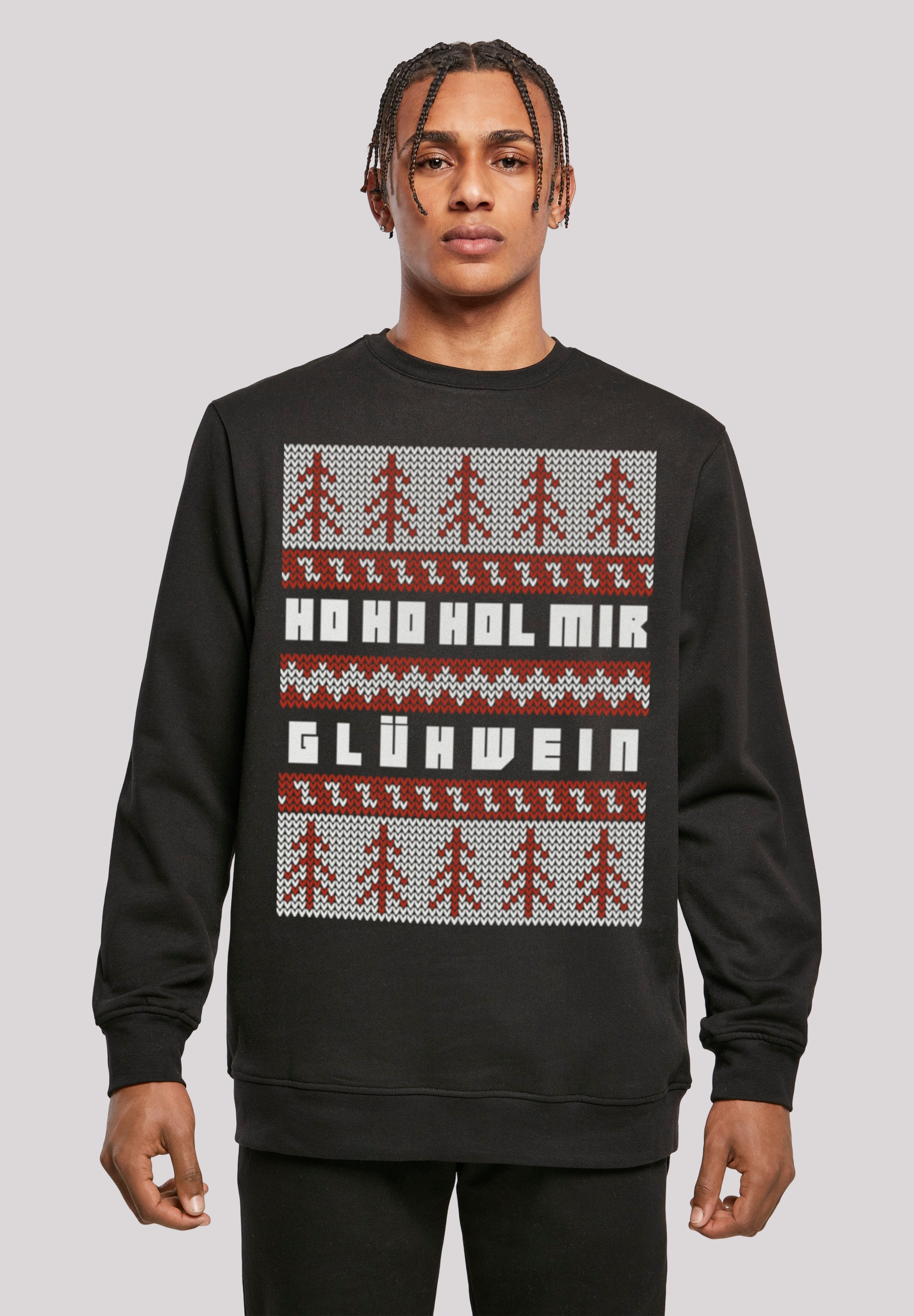 Kapuzenpullover »Ho Ho Hol mir Glühwein Weihnachten«, Print