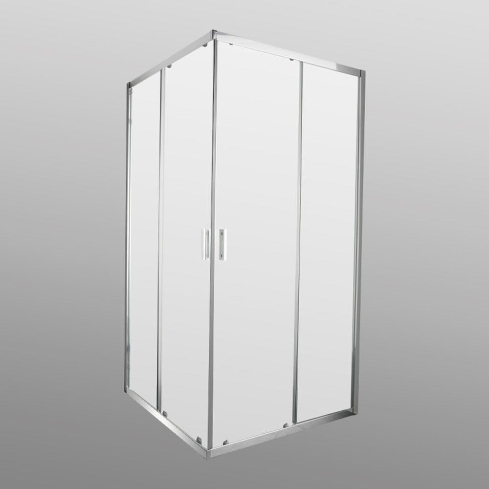 welltime Eckdusche "New Summer" verbessertes Rollensystem, hochwertiger Aluminiumrahmen, 6mm ESG