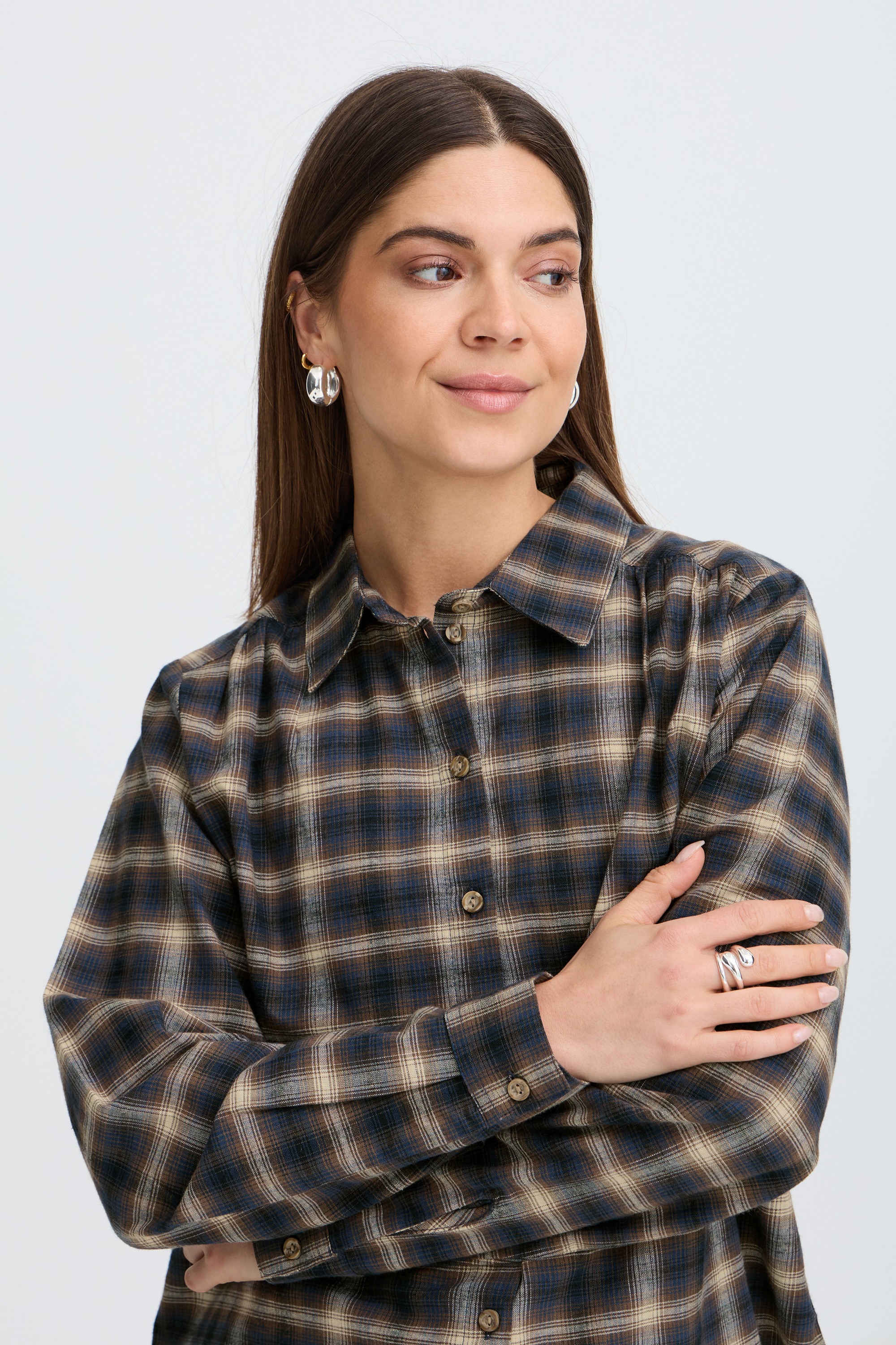 Pulz Jeans Langarmhemd »Damen Langarm PZELVINA«