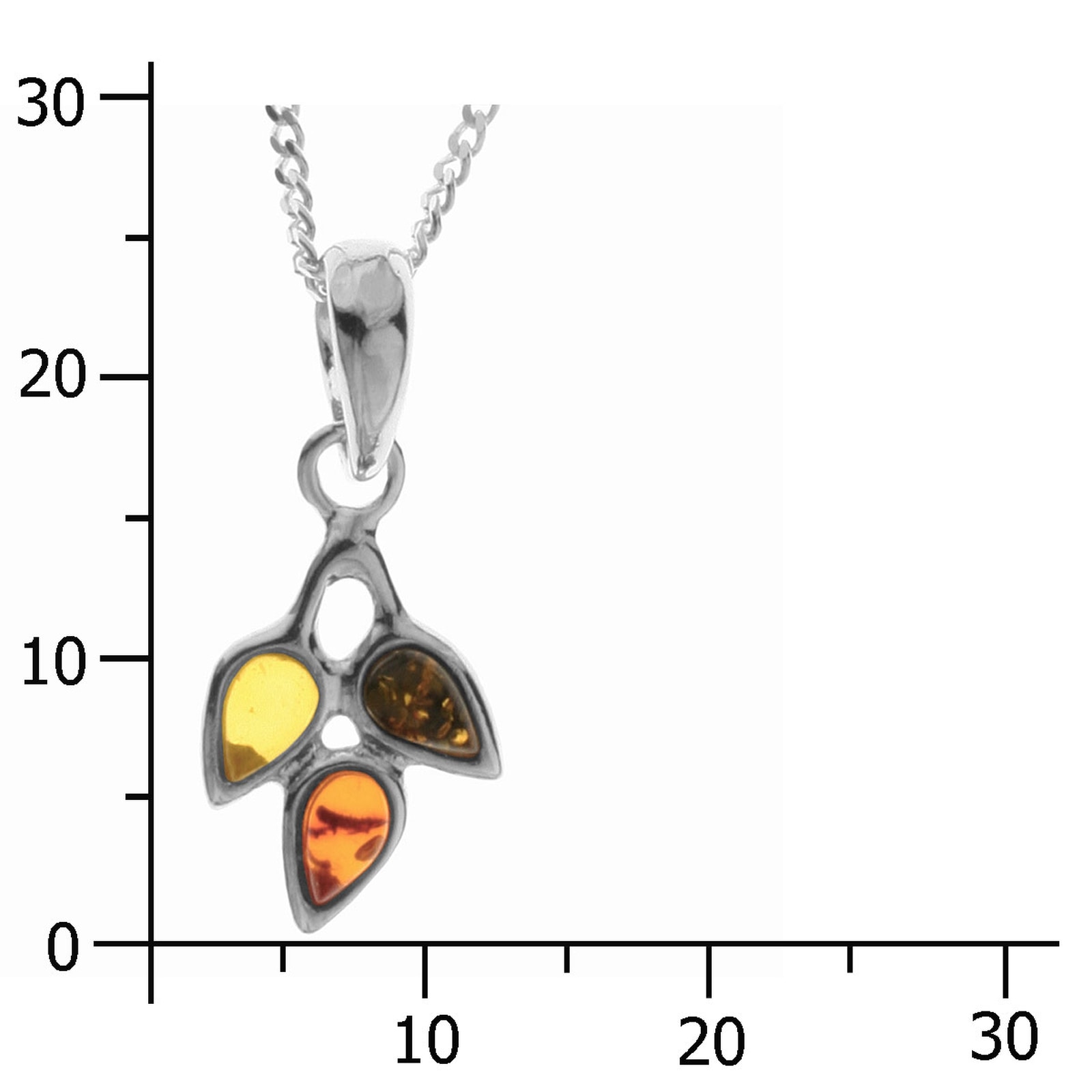 OSTSEE-SCHMUCK Kette mit Anhänger »- Greta - Silber 925/000 - Bernstein«
