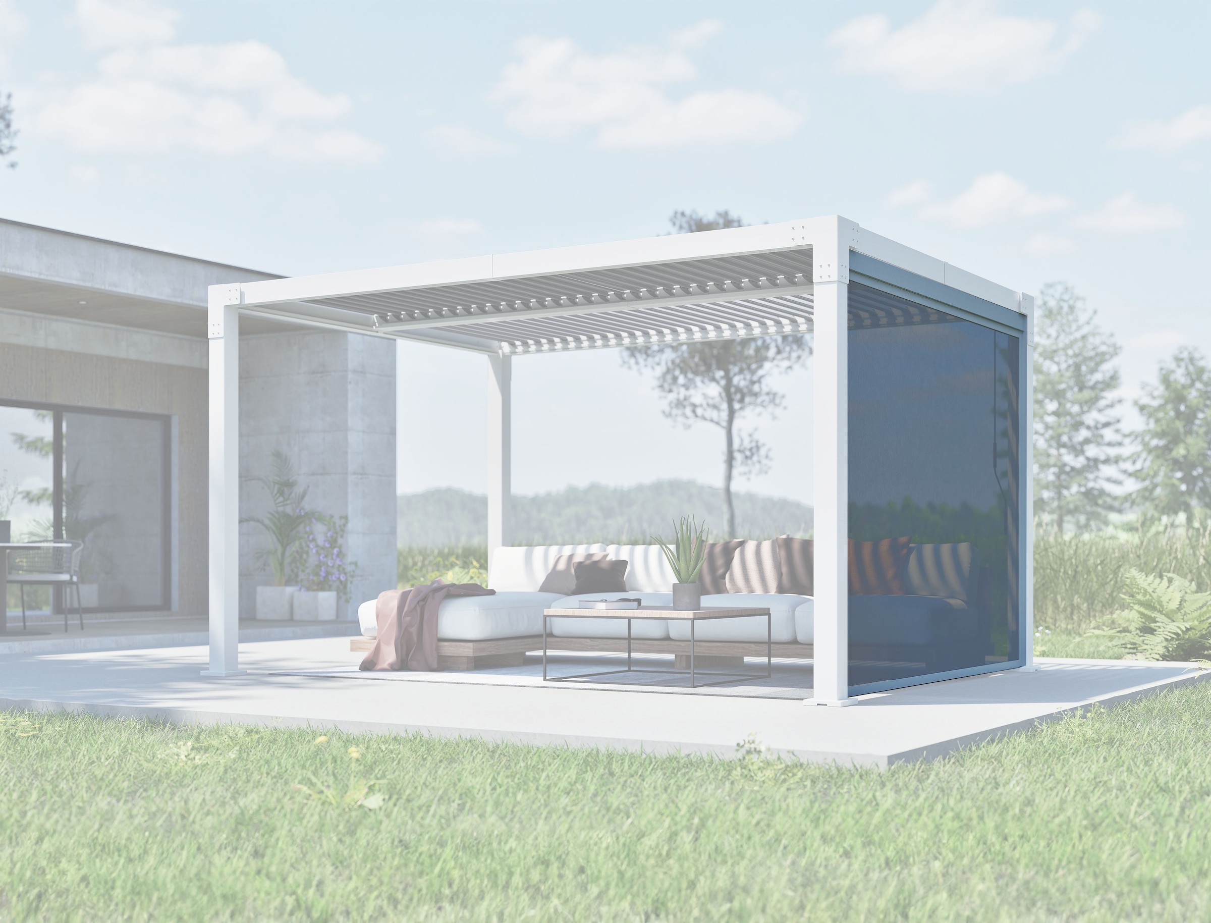 Sojag Pavillonseitenteil »Hana Seitenteil 10 Grau« Zubehör für Pavillon Hana 1013