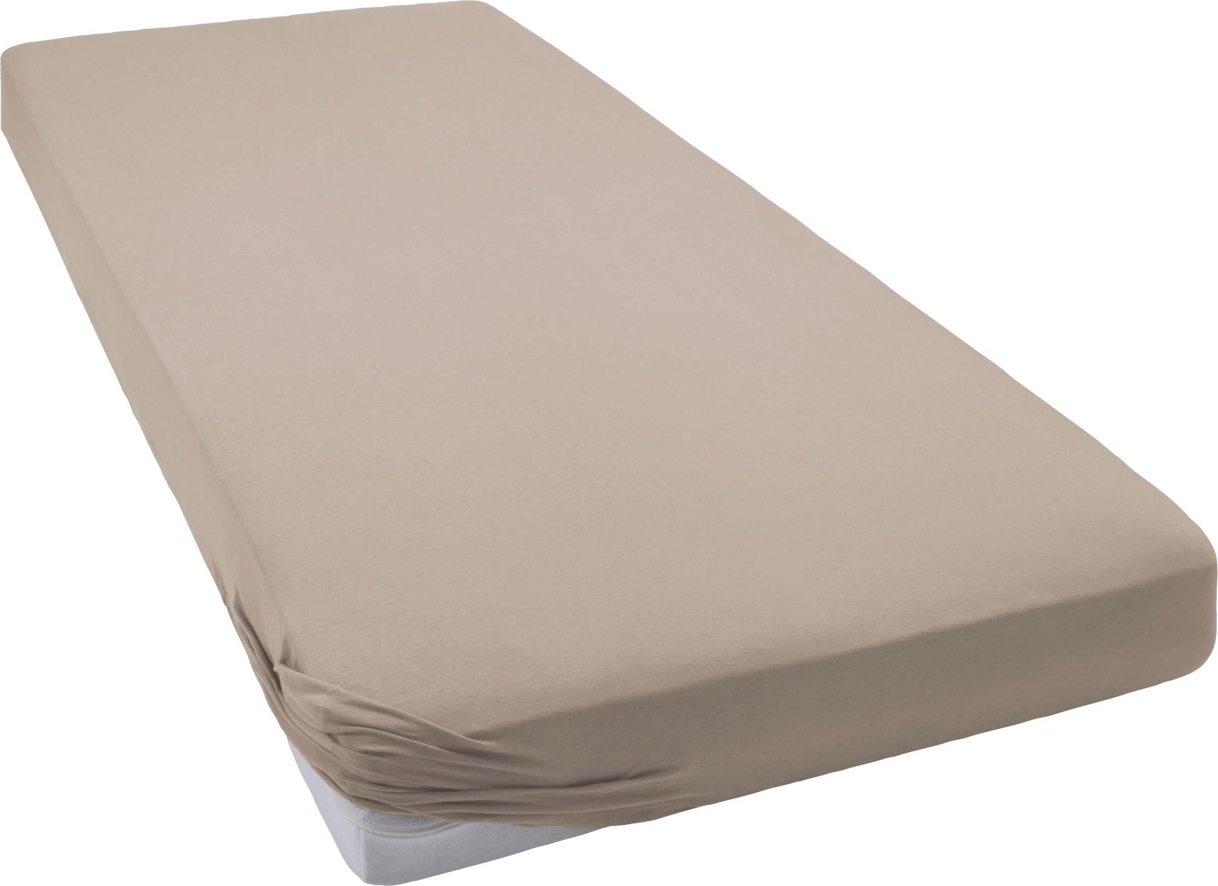 bellana Spannbettlaken "bellana Luxuszwirn mit Elasthan, Jersey 175 g/m², faltenfrei" gezwirnte Baumwolle mit Elasthan, bis 35cm Matratzenhöhe, bügelfrei