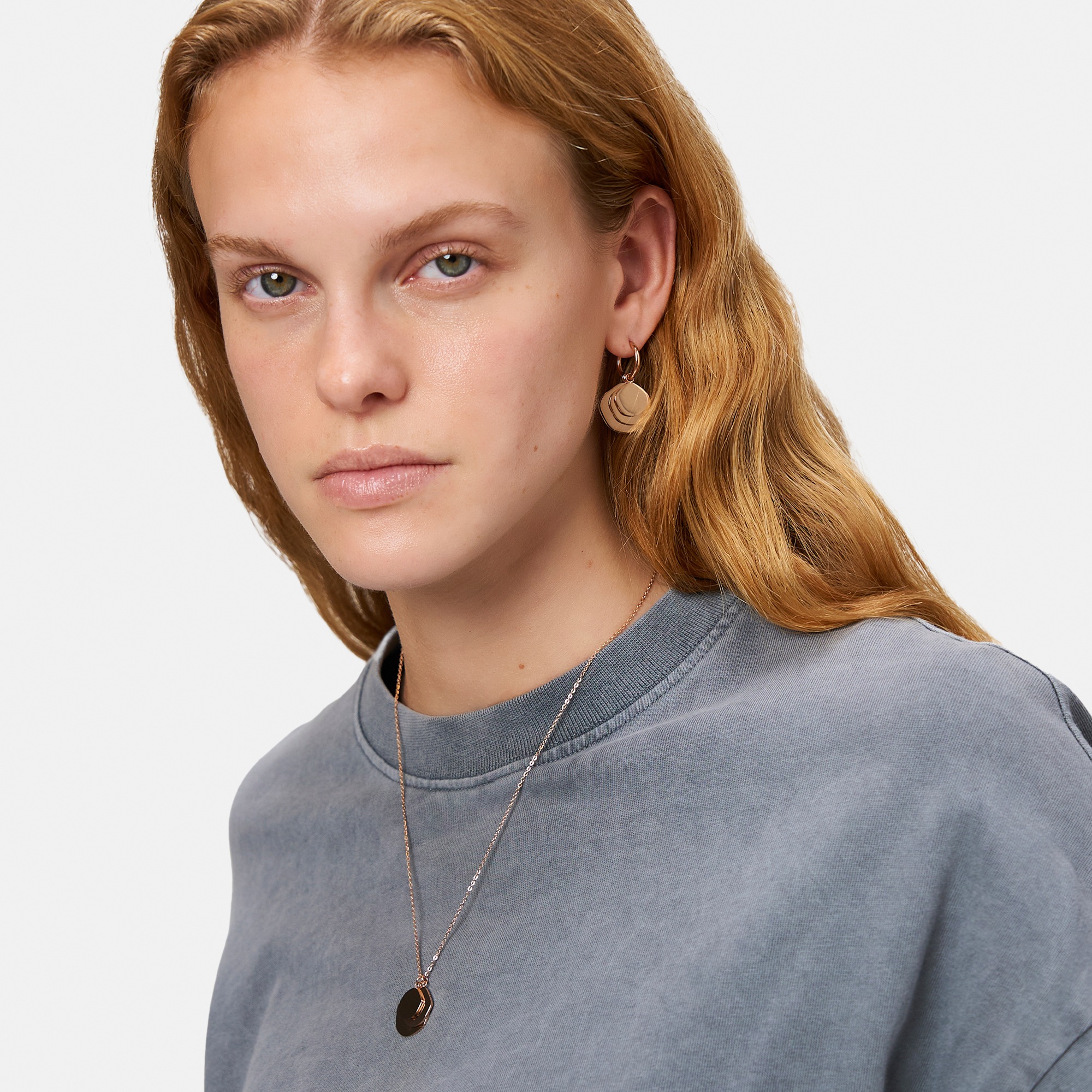 Liebeskind Berlin Paar Creolen »Schmuck Geschenk Edelstahl Ohrringe The Organic Treasure«, Einhänger abnehmbar