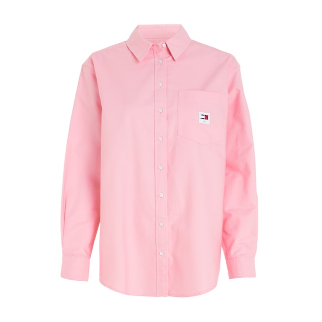 Tommy Jeans Blusentop »TJW BADGE BOYFRIEND SHIRT«, mit Logostickerei für  kaufen | BAUR