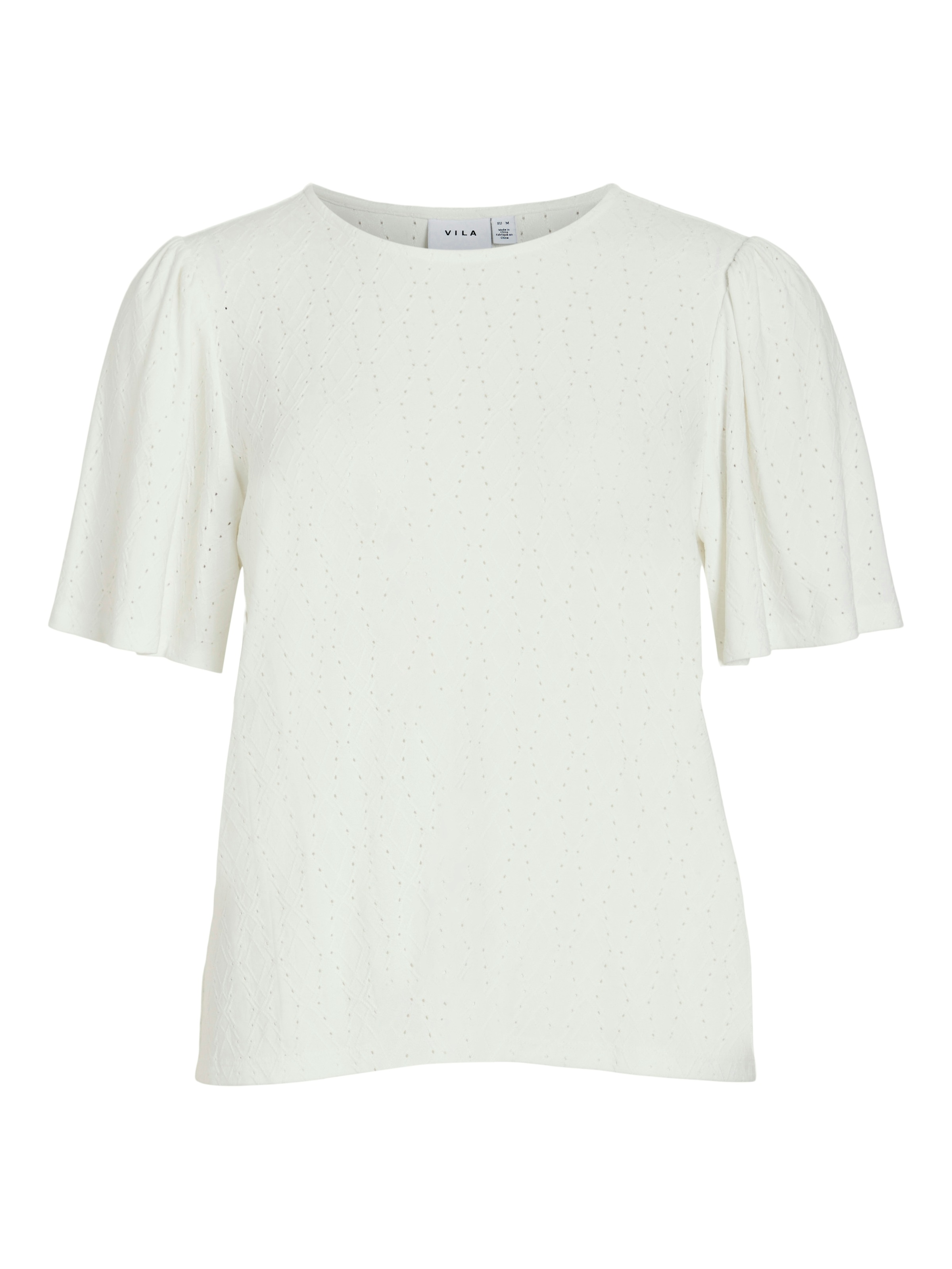Vila Rundhalsshirt "VIBELLI O-NECK S/S TOP - NOOS" günstig online kaufen
