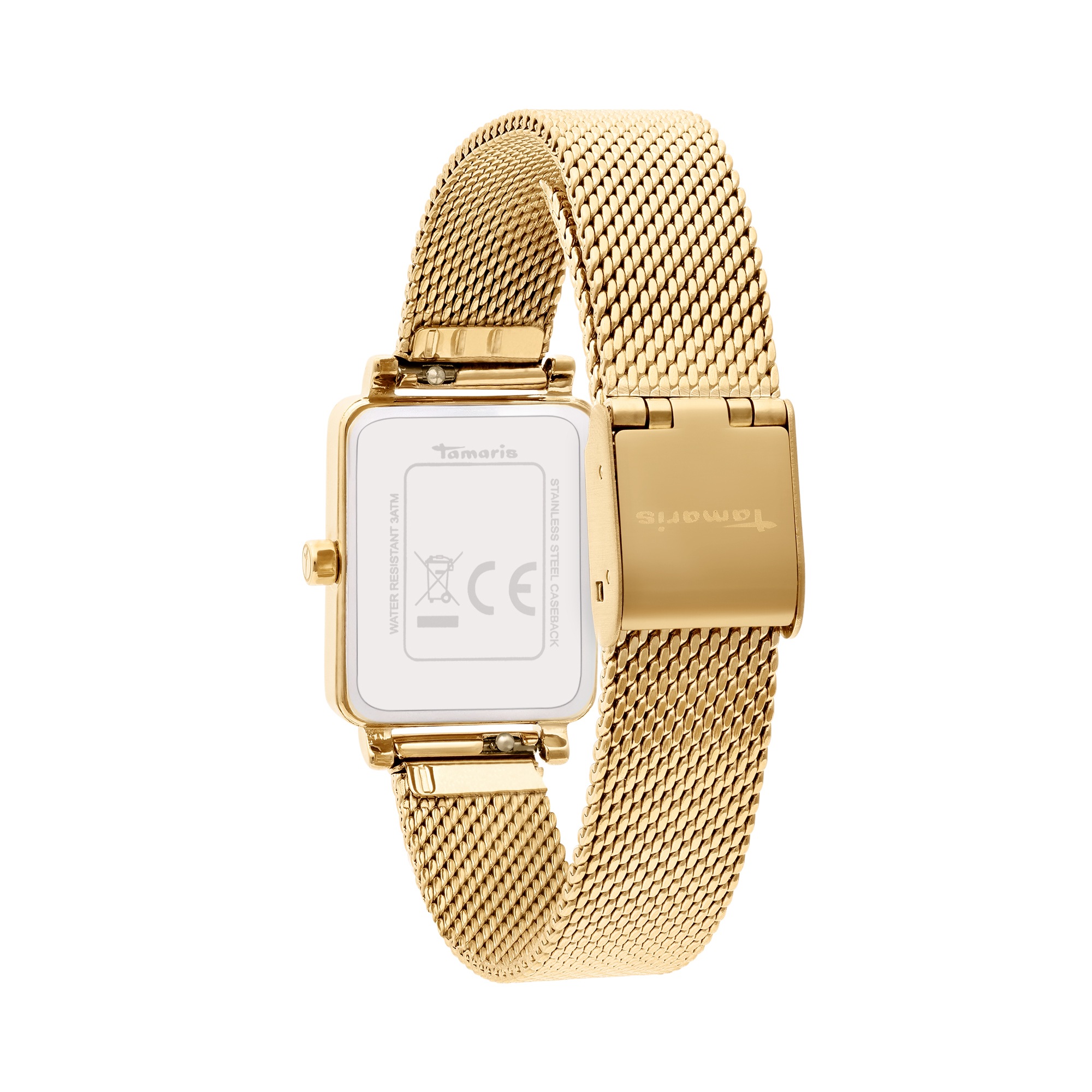 Quarzuhr TAMARIS, goldfarben, Armbanduhren, Damen, Quarzuhr, Armbanduhr, Damenuhr, Edelstahlarmband, analog 6