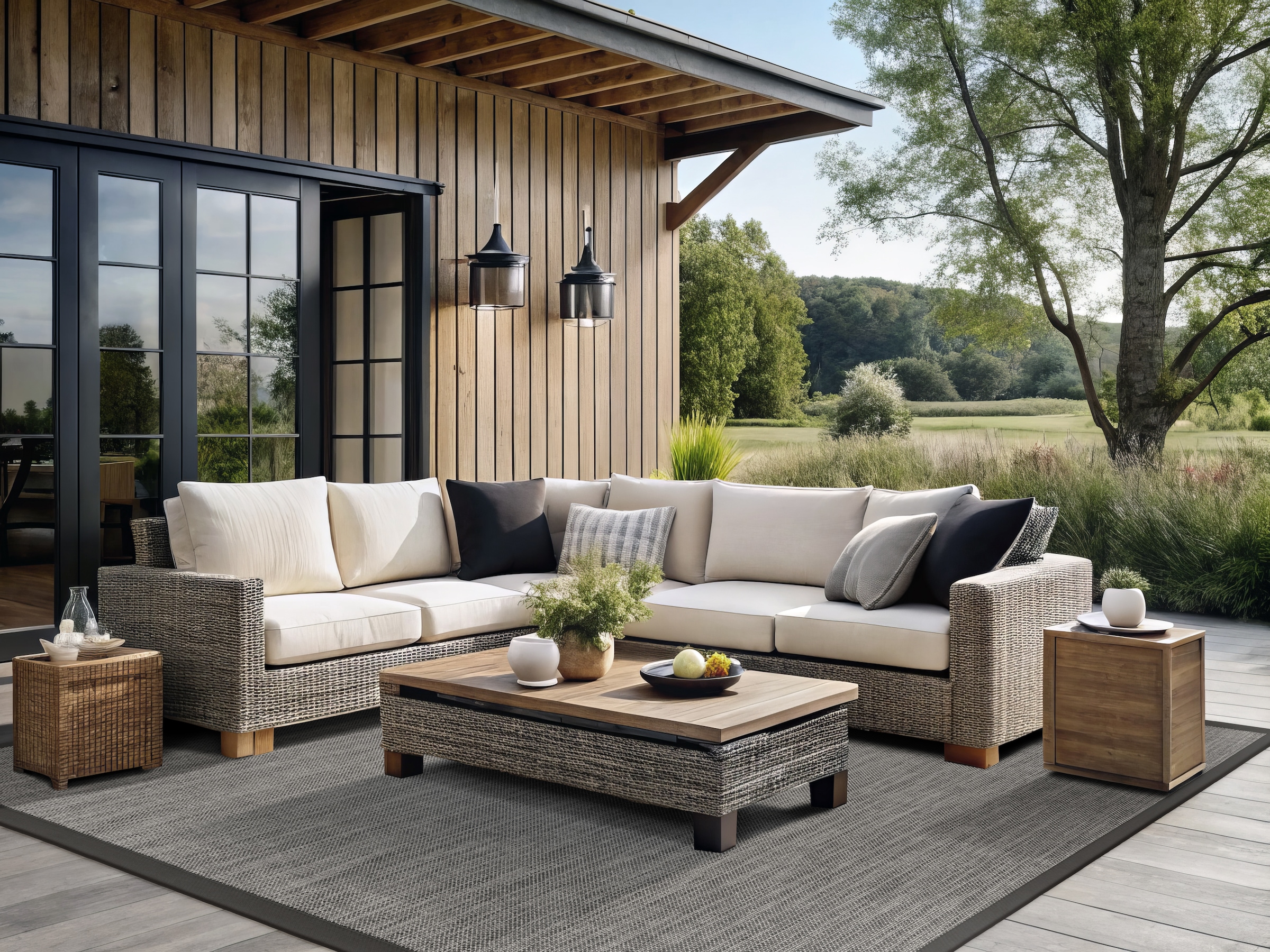 Dekowe Teppich »Basic S2 Line«, rechteckig, 10 mm Höhe, meliert, Sisaloptik, mit Bordüre, In- und Outdoor geeignet