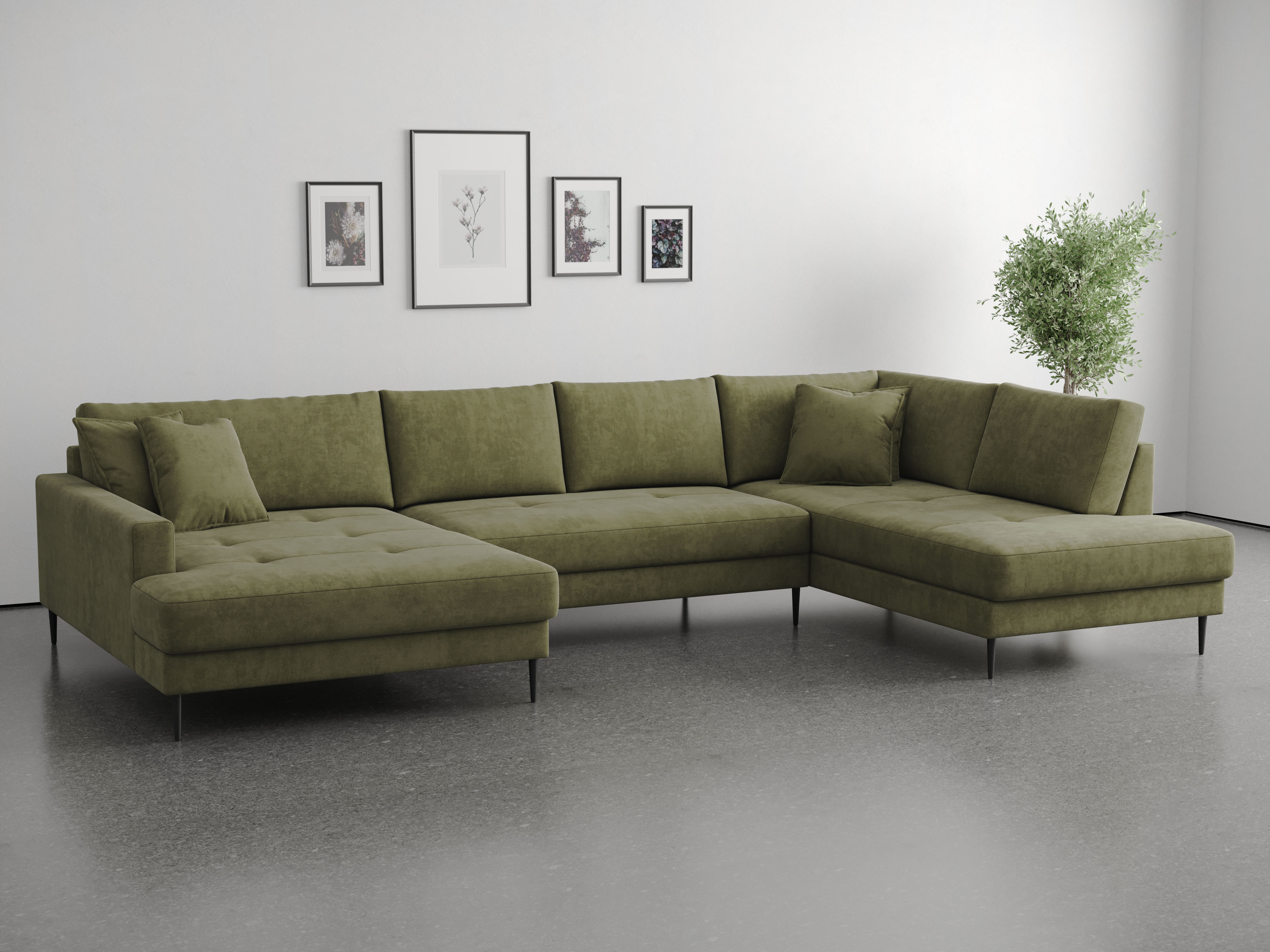OTTO home Wohnlandschaft "Summer" U-Form, B: 360cm in Cord & Struktur