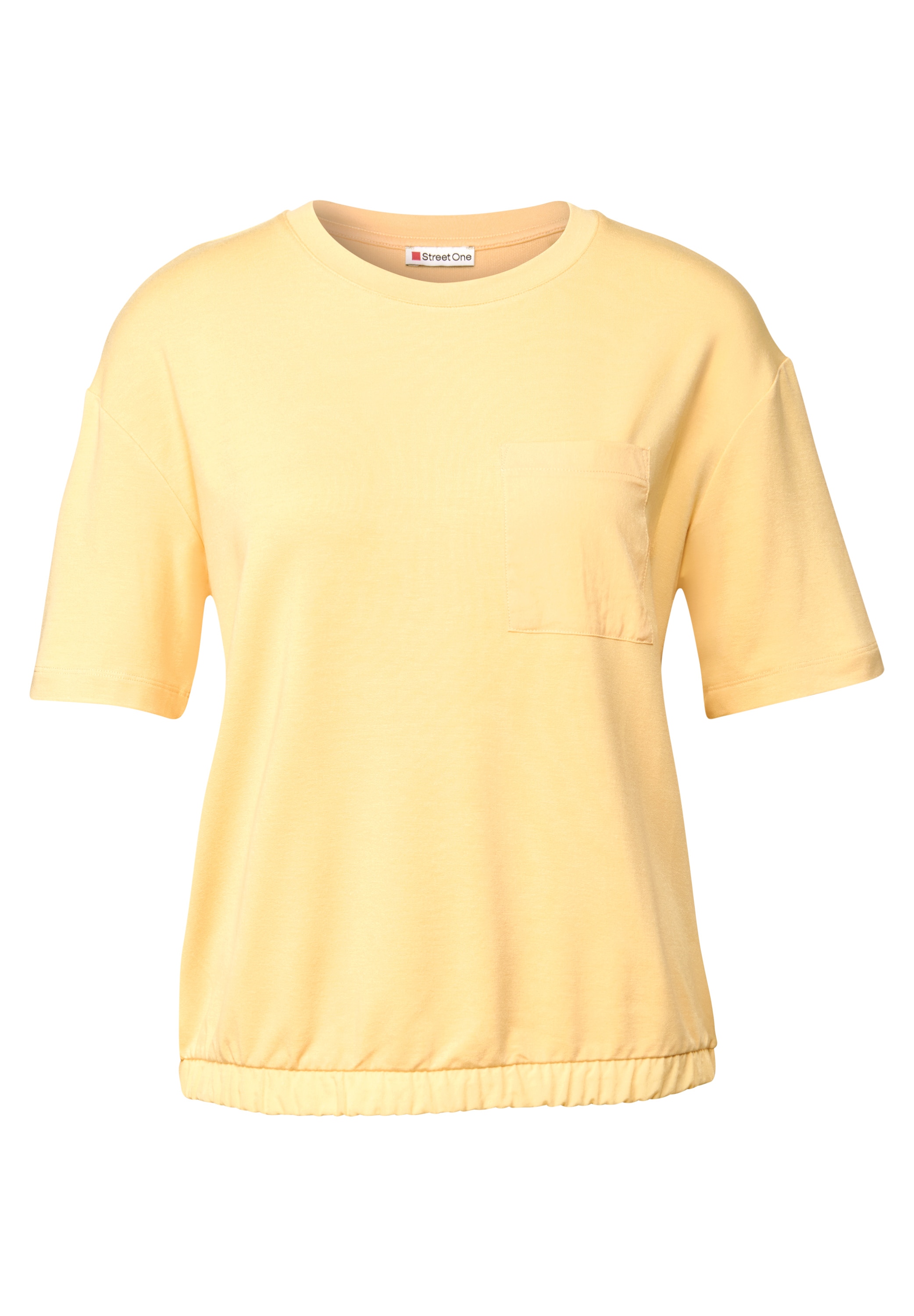 STREET ONE T-Shirt, aus elastischem Materialmix