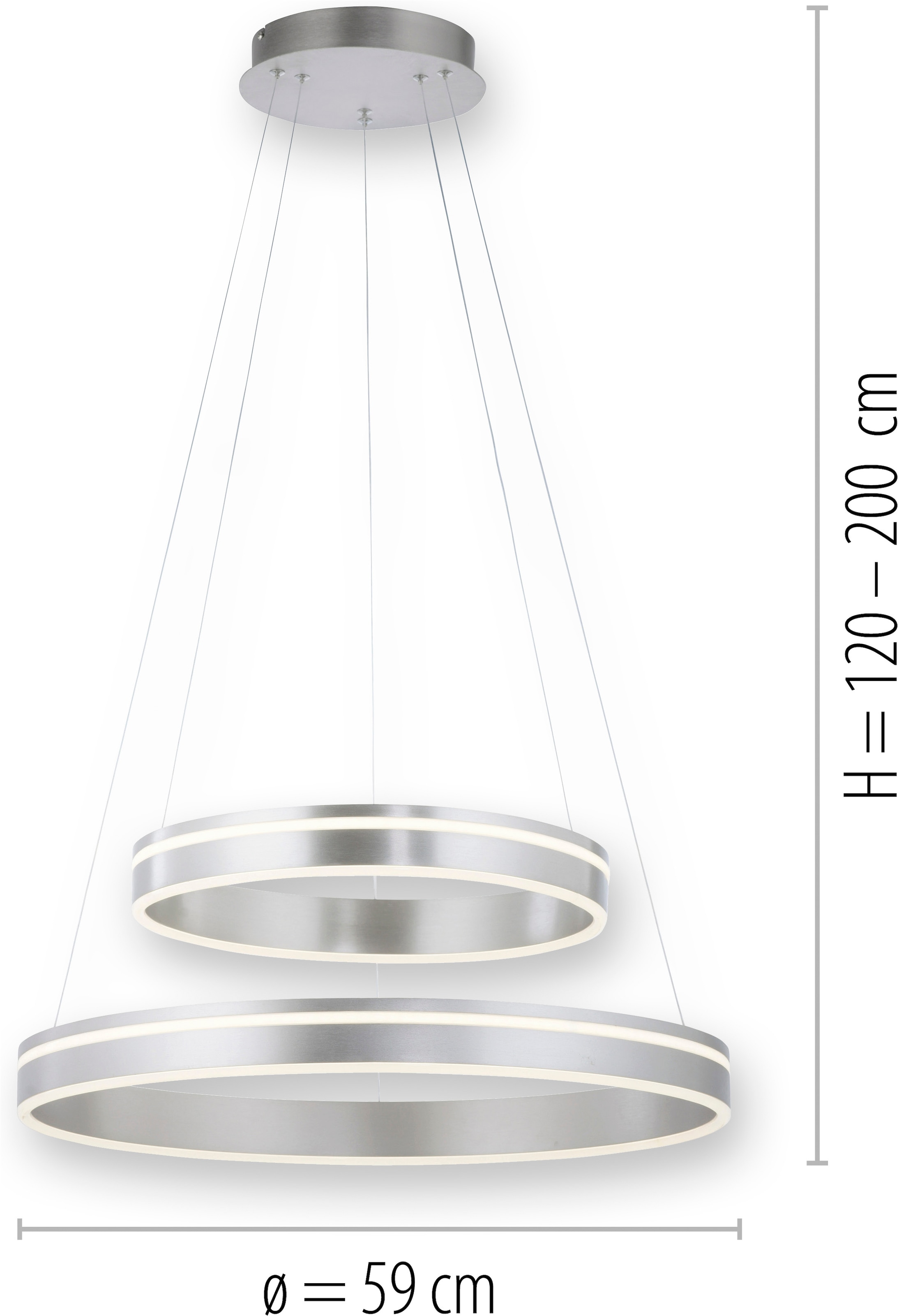 Neuhaus Q SMART HOME LIGHTS LED Pendelleuchte »Q-VITO« LED-Board 1 Stk. warmweiß - kaltweiß