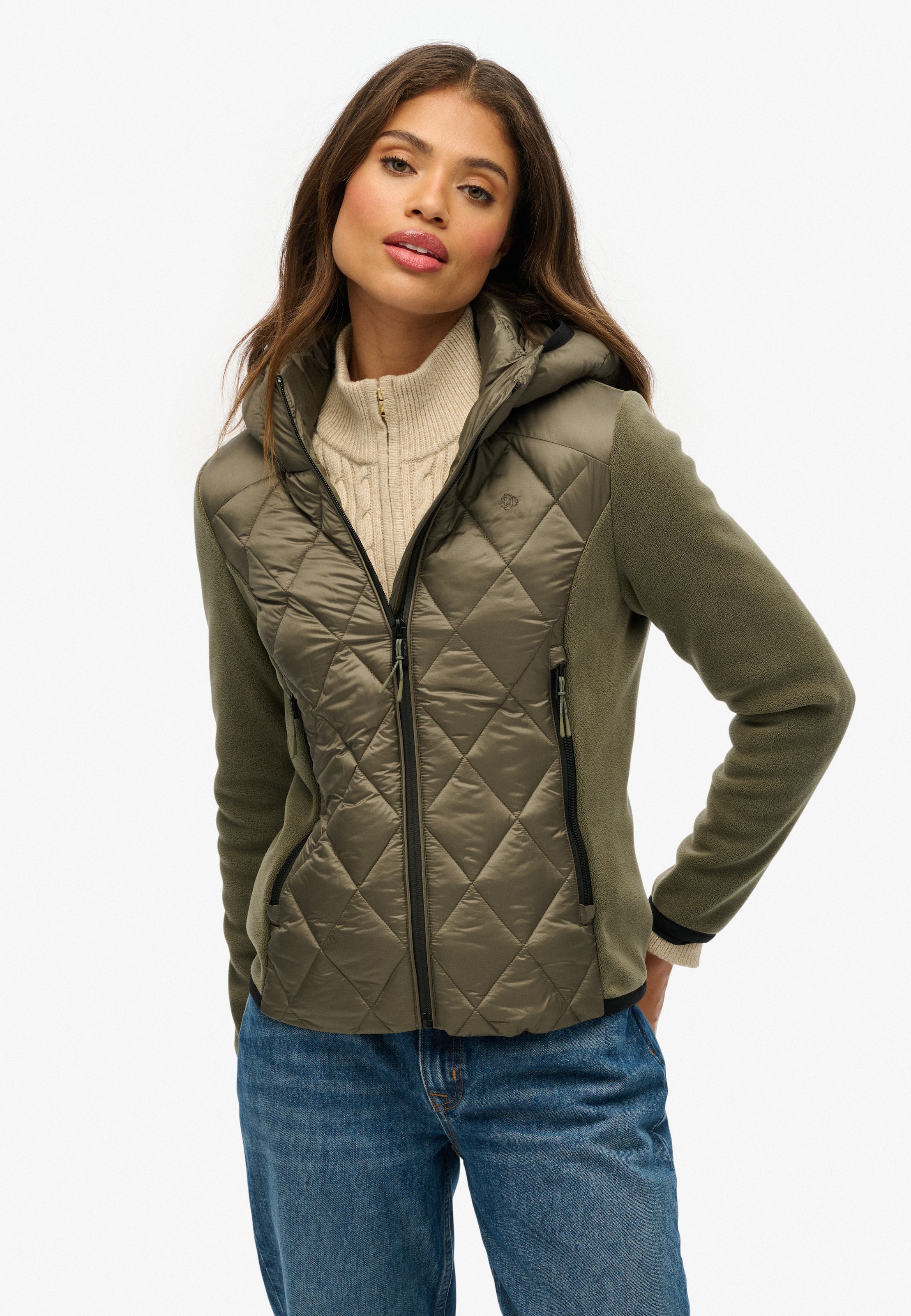 Superdry Steppjacke "HOODED HERITAGE STORM JACKET" günstig online kaufen