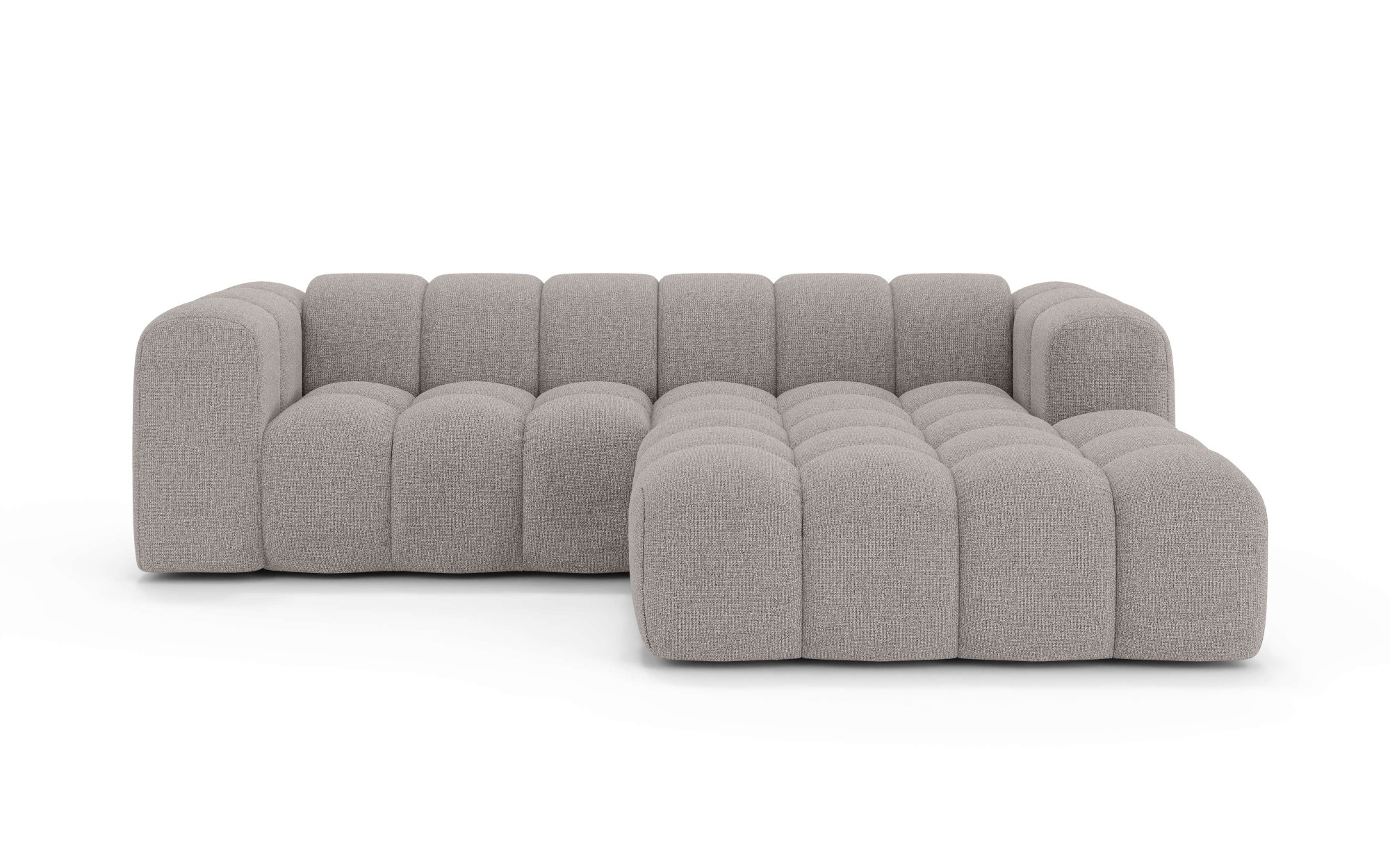 OTTO home Ecksofa "KALLIE Design-Sofa mit Wellenunterfederung, Bubble-Optik günstig online kaufen