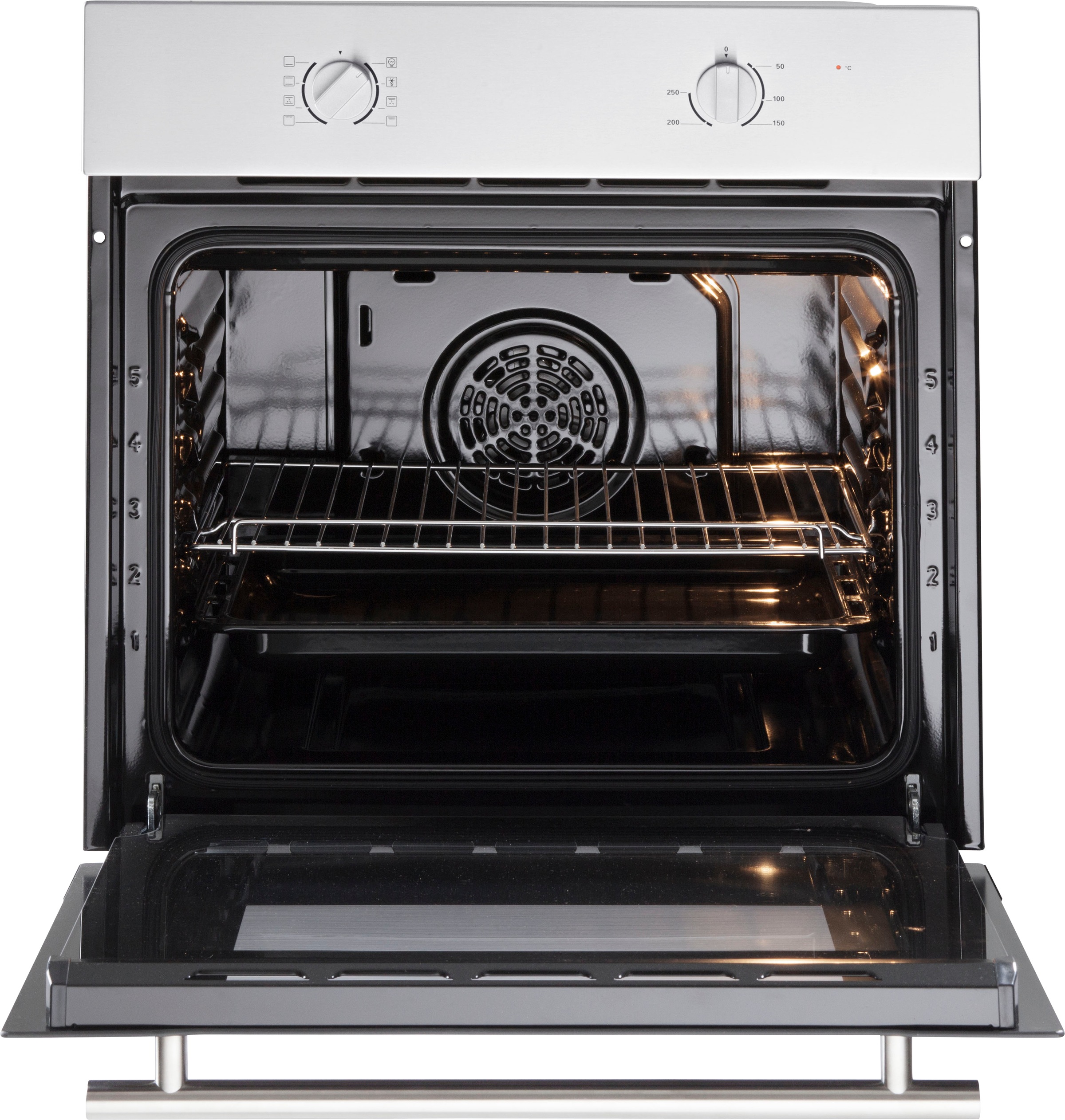 KOCHSTATION Küchenzeile »KS-Tulsa«, mit E-Geräten, Breite 350 cm, schwarze Metallgriffe, MDF Fronten