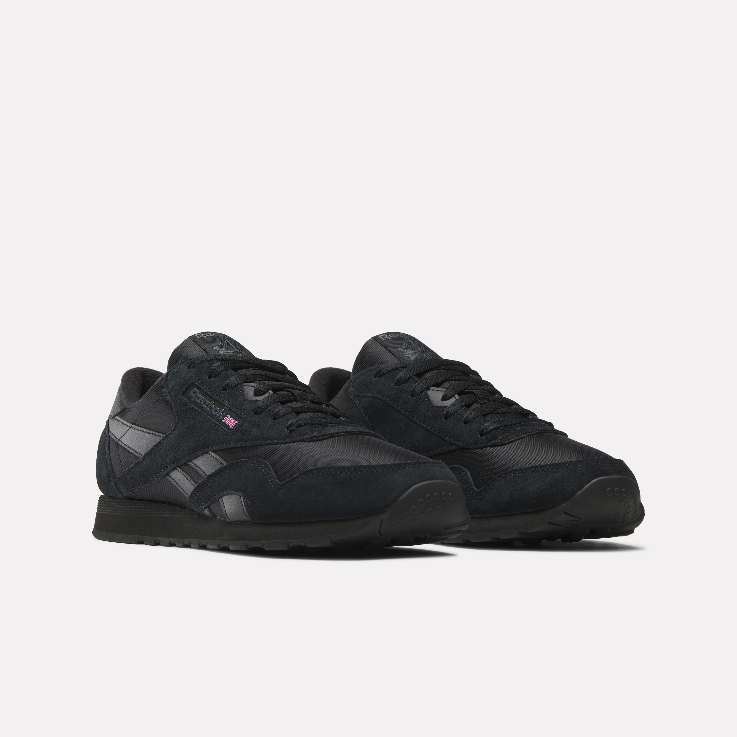 All black reebok sneakers online