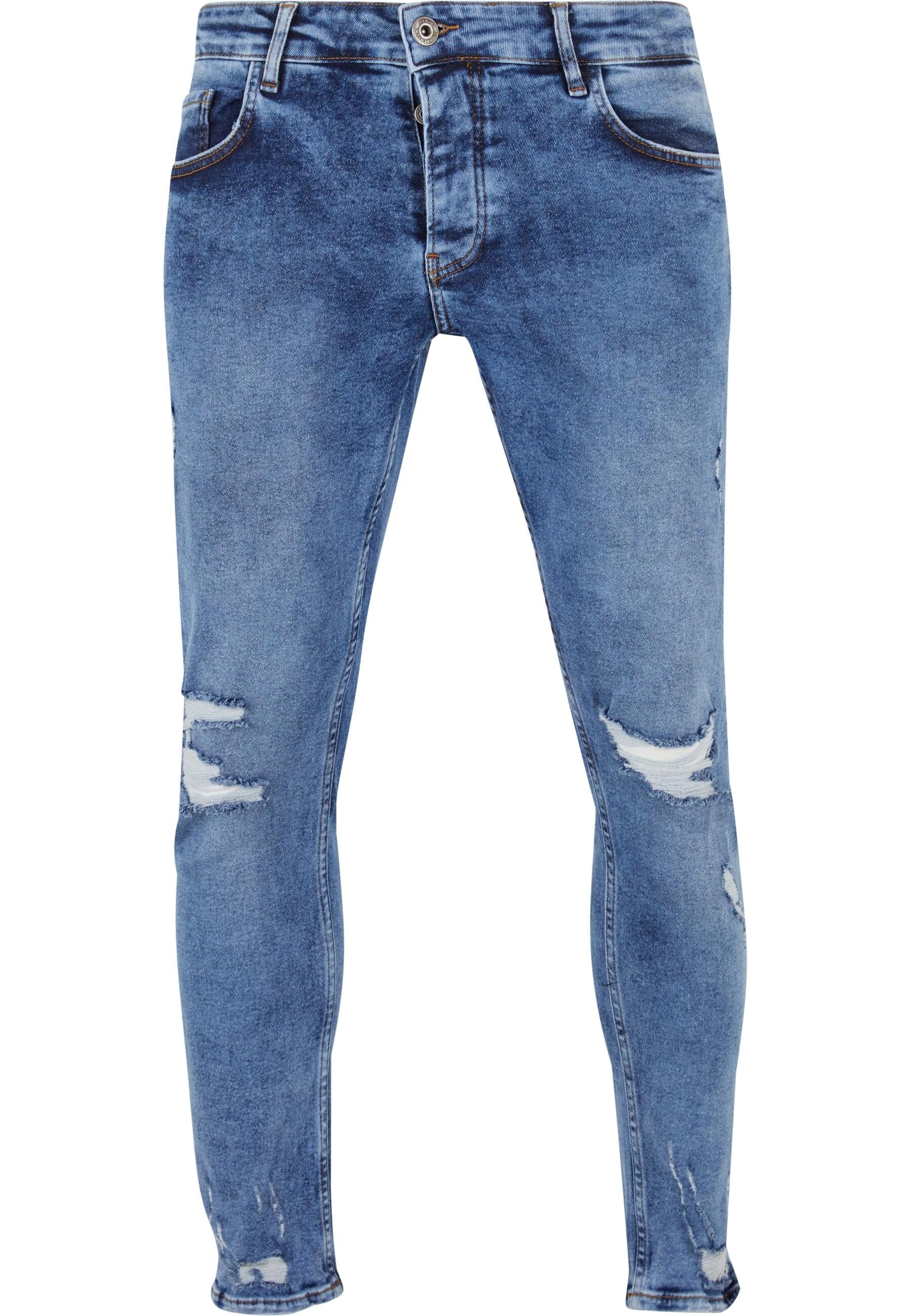 2Y Studios Bequeme Jeans "2Y Studios Herren 2Y Destroyed Skinny Cropped Denim"