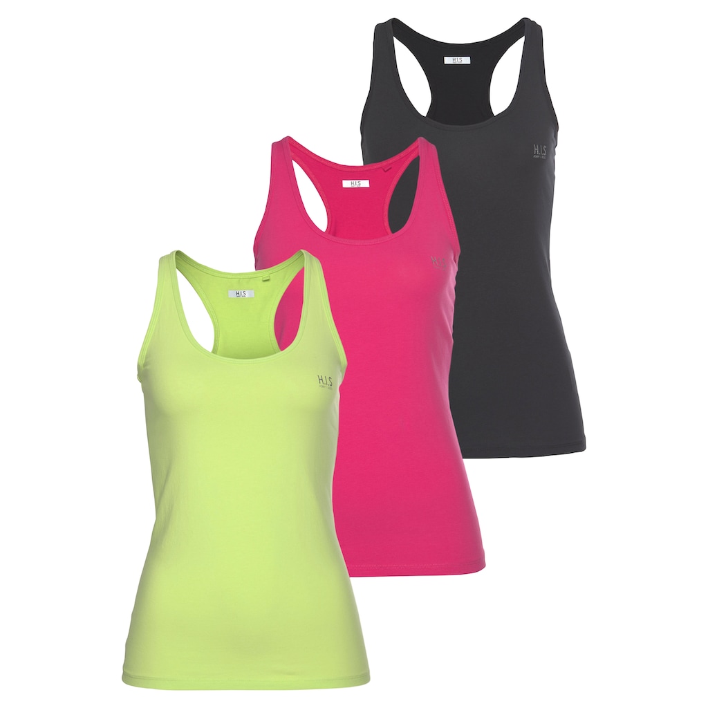 H.I.S Tanktop, (Packung, 3er-Pack)