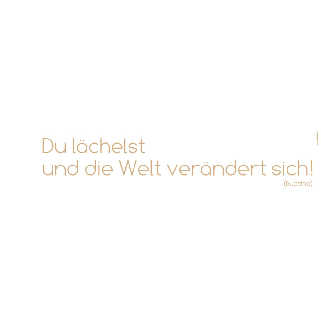 Komar Wandtattoo »Du lächelst«, (3 St.)