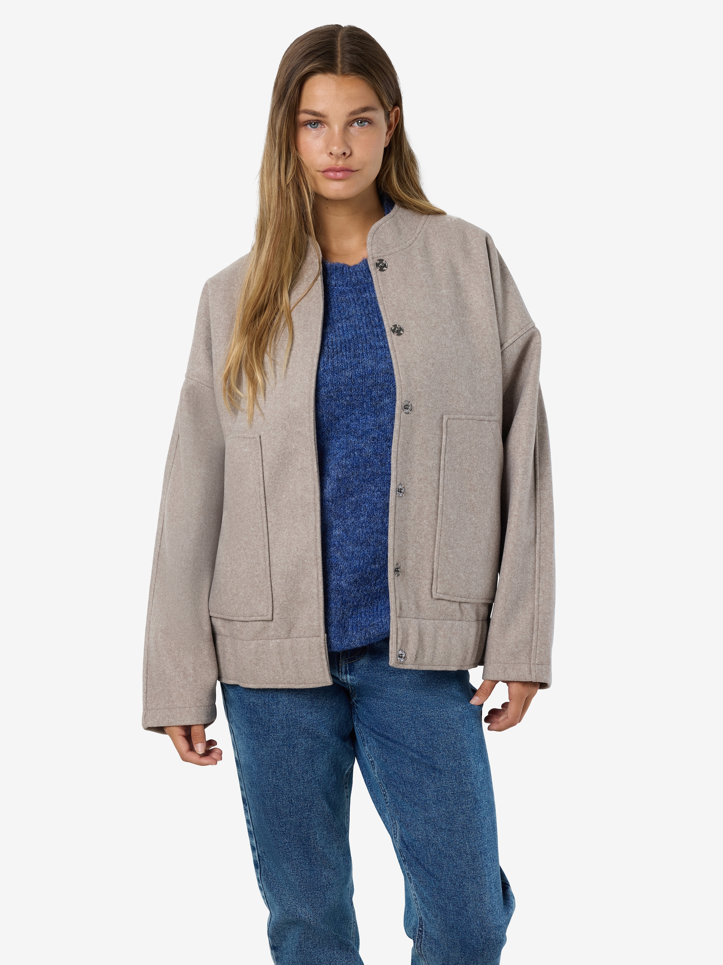 Noisy may Blusenjacke »NMHALSTON L/S BOMBER JACKET WVN NOOS«