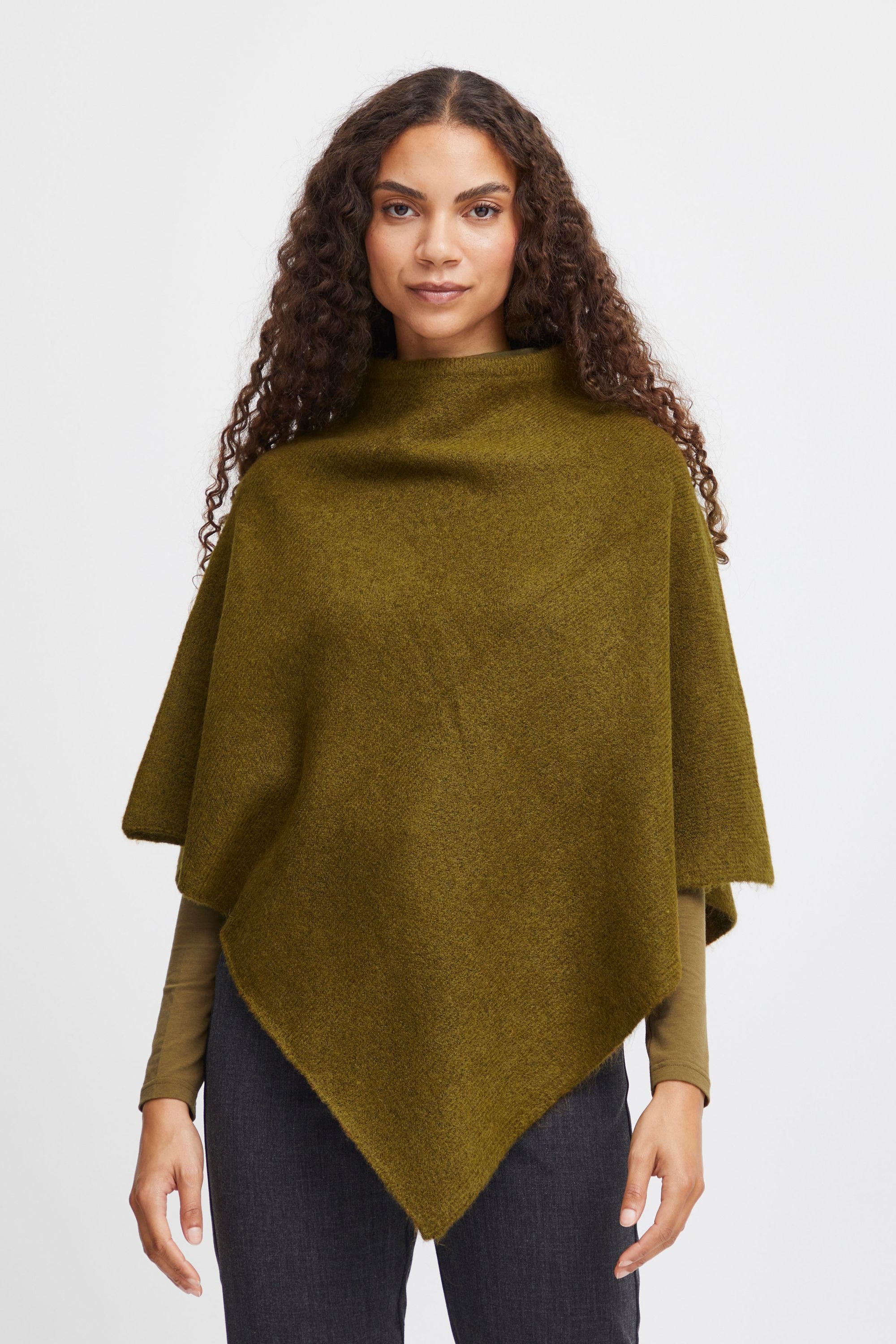 b.young Strickpullover »Strickpullover BYVIKSI PONCHO 2 -«