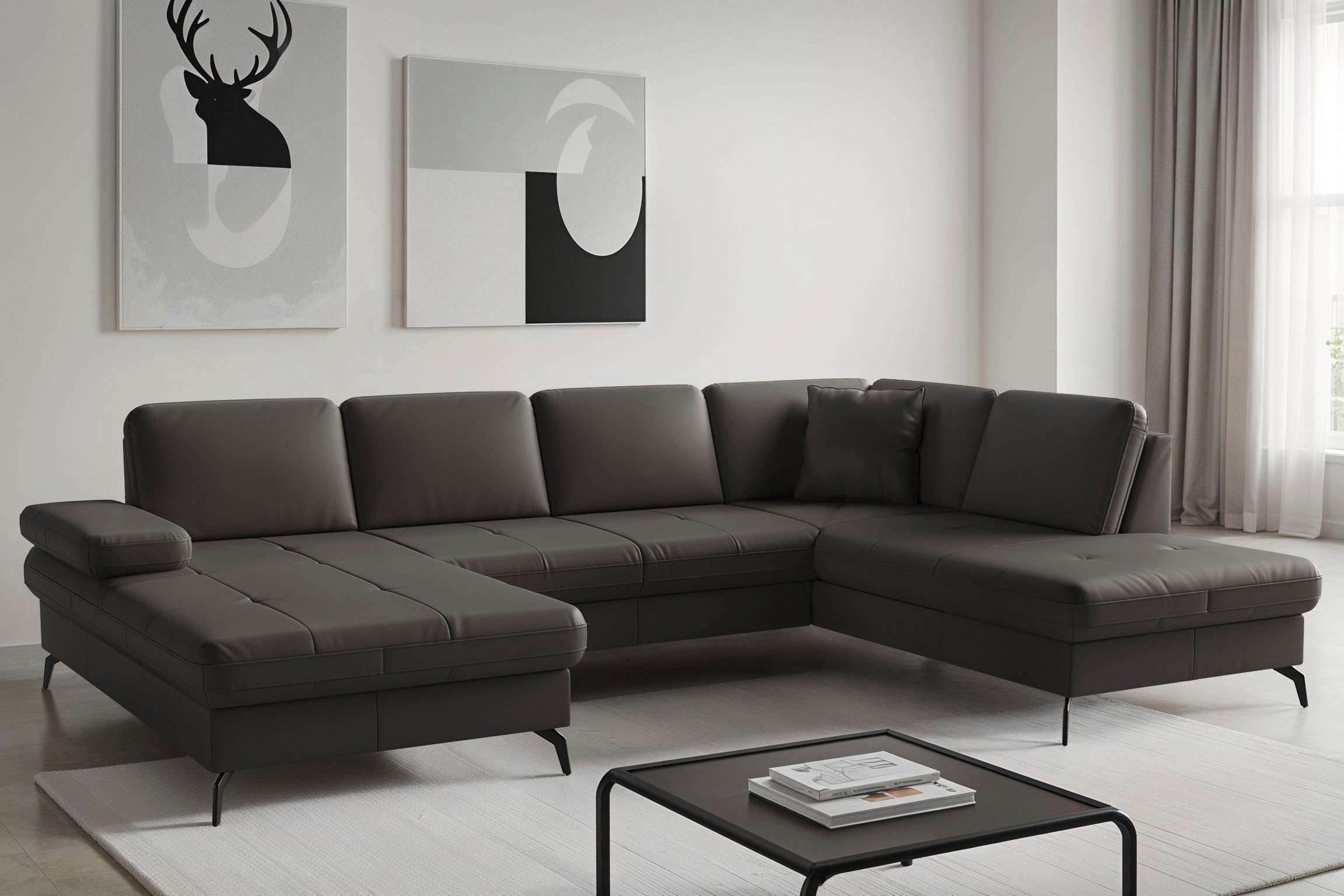 sit&more Wohnlandschaft "Morris Jubi, Breite 300 cm" mit Armteilfunktion, optional mit Schlaffunktion