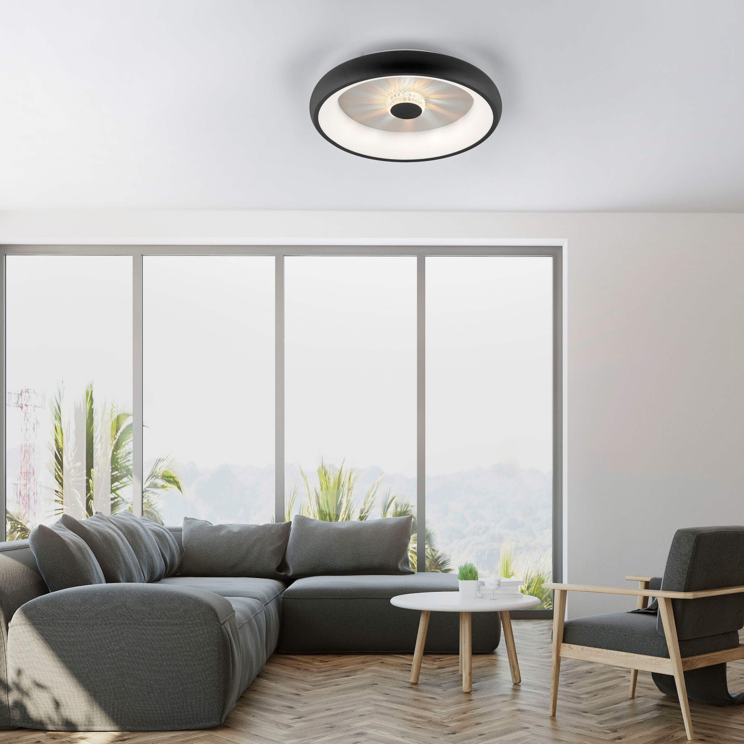JUST LIGHT Deckenleuchte »VERTIGO«, 1 flammig, Leuchtmittel LED-Board | LED fest integriert, CCT über Fernbedienung, Funk inkl., separat steuerbar über FB, Memory