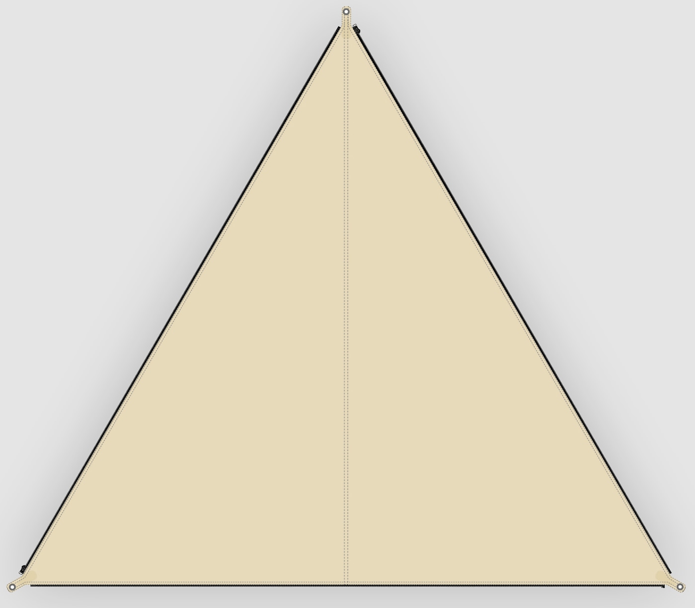 BENT Sonnensegel "Verbindbares Sonnensegel TC-Zip-Canvas Single", B/T: 250cm, gelb, Terasse, Sonnensegel