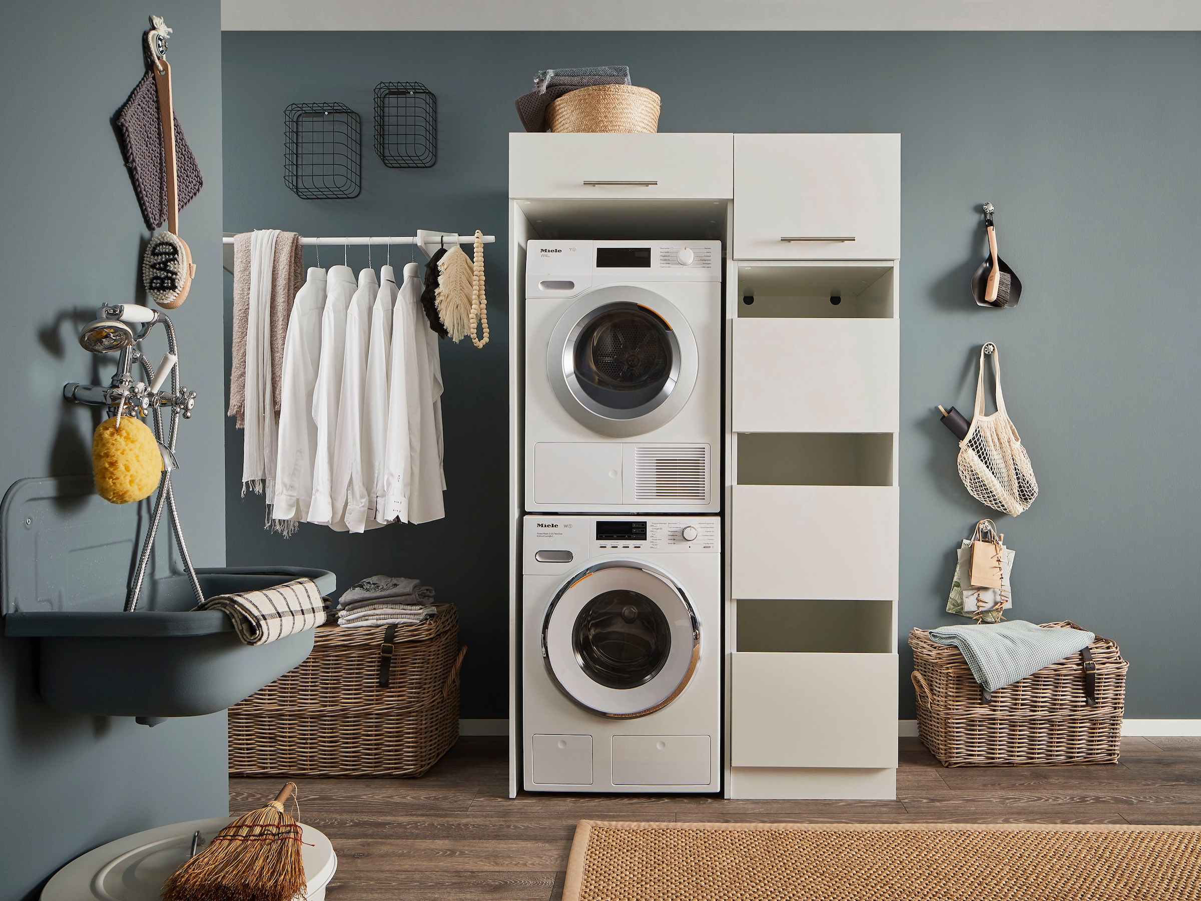 Laundreezy Mehrzweckschrank-Set LAUNDREEZY LDLK1, Breite 117,5 cm günstig online kaufen