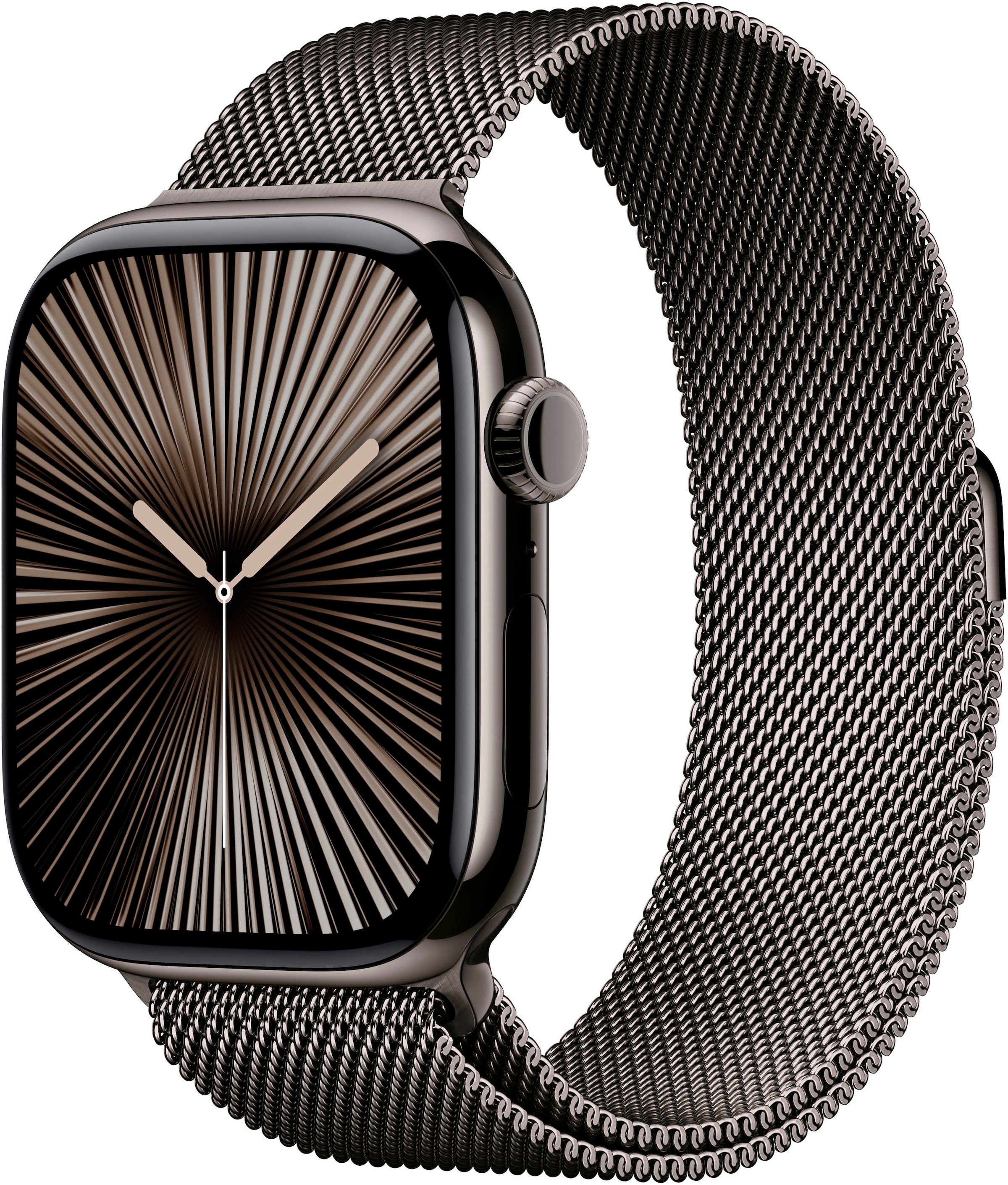 APPLE Smartwatch "Watch 10 Titan", 42, Cellular, One-Size, Milanaise, grau, Smartwatches